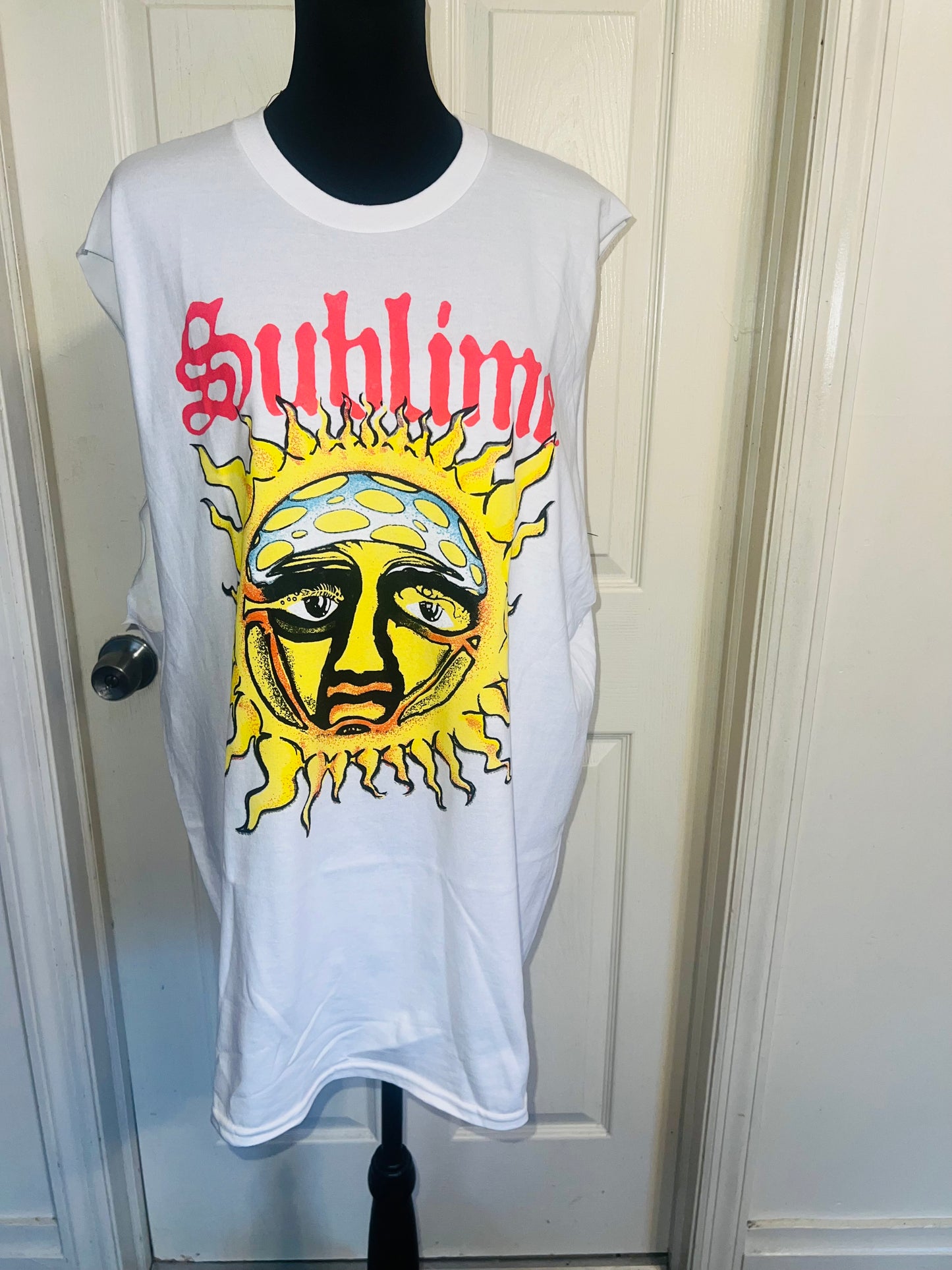 Sublime Double Sided Oversized Distressed Tank