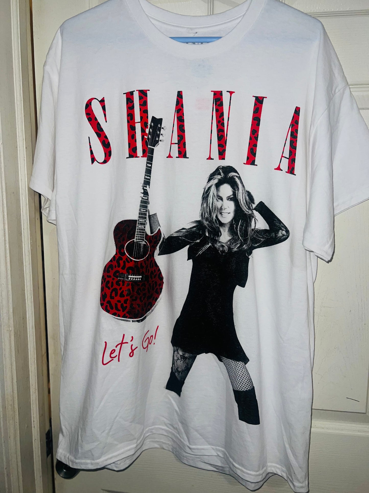 Shania Twain Oversized Distressed Tee