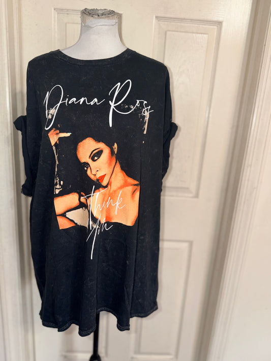 Diana Ross Oversized Distressed Tee