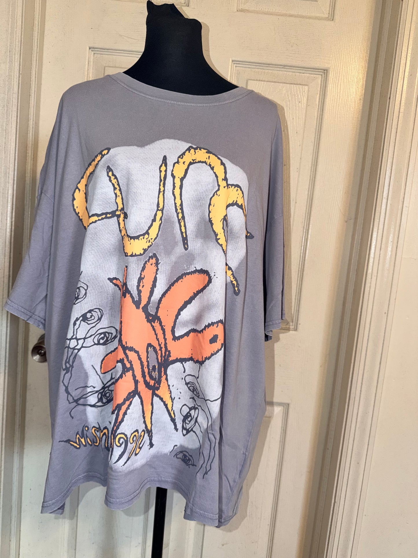 The Cure Oversized Distressed Tee