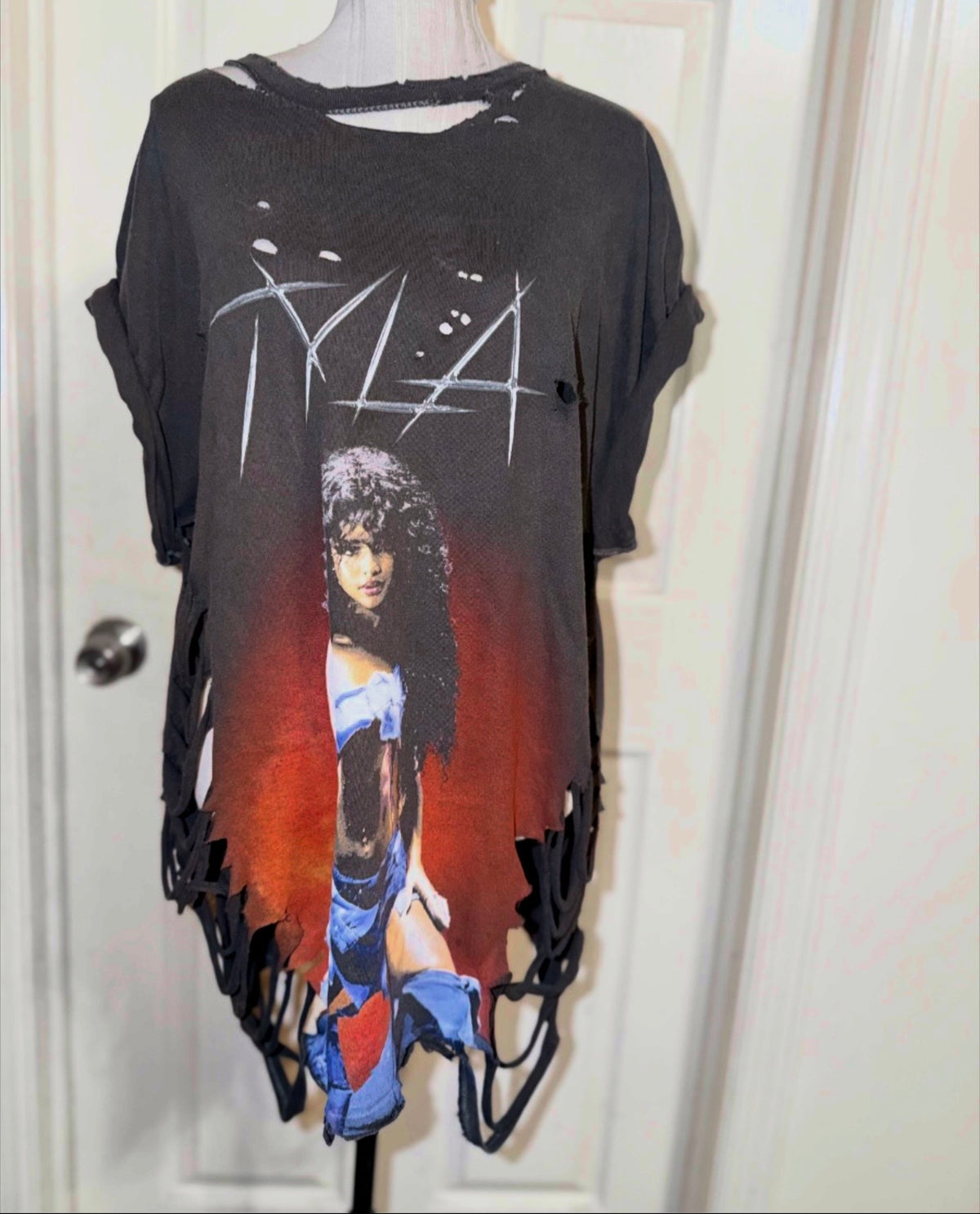 Tyla Oversized Distressed Tee (as is)