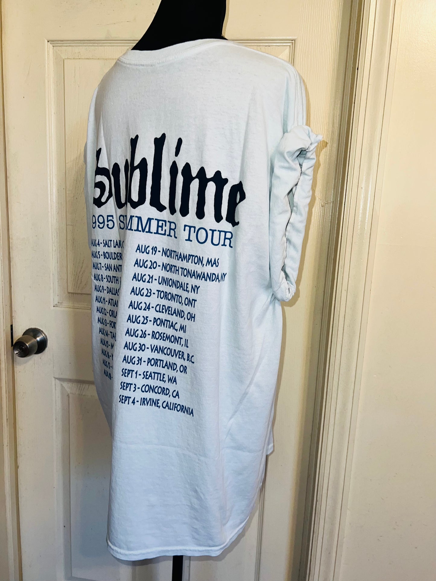 Sublime Double Sided Oversized Distressed Tee