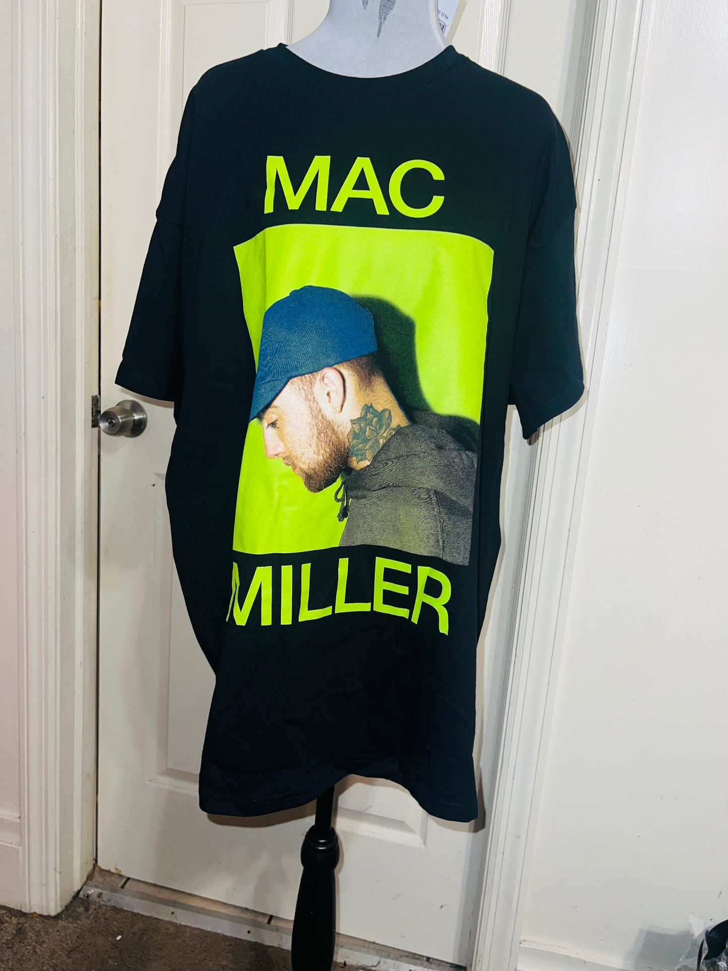 Mac Miller Oversized Distressed Tee