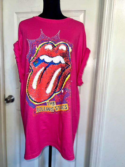 Rolling Stones Oversized Distressed Tee