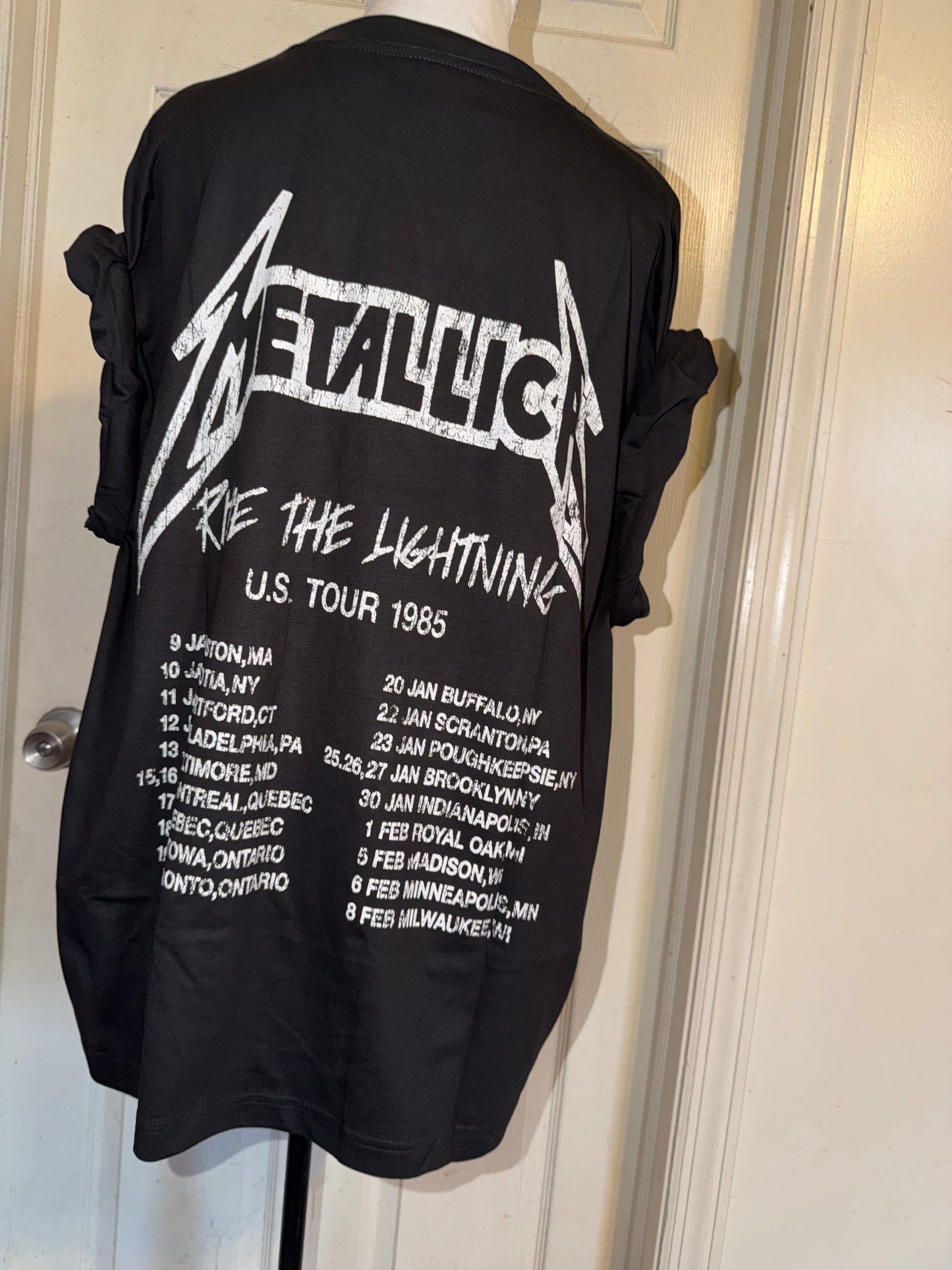 Metallica Double Sided Oversized Distressed Tee