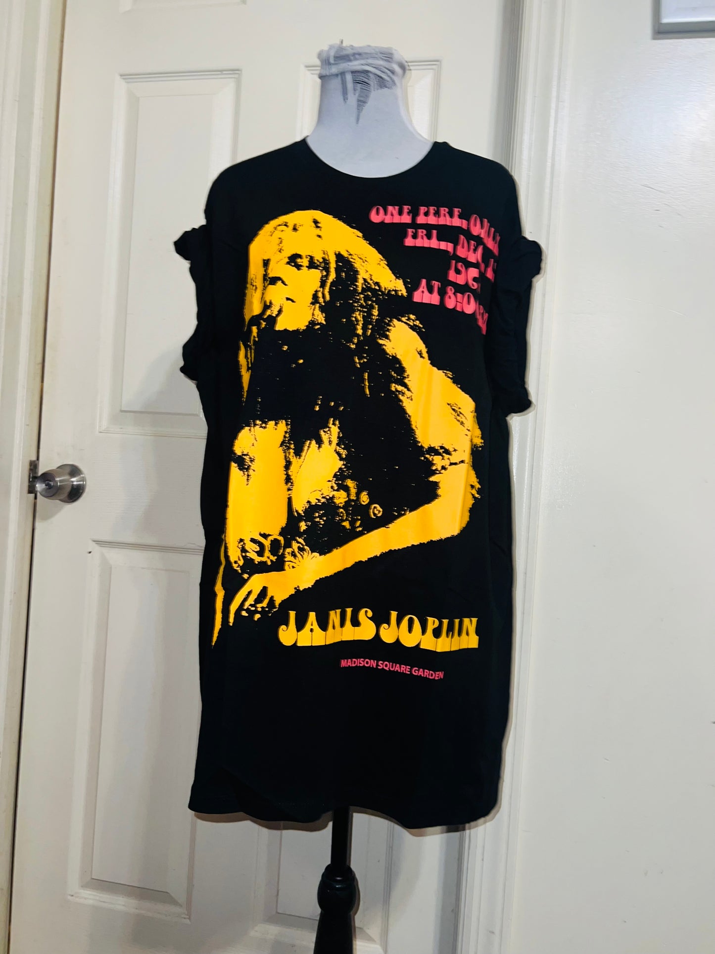 Janis Joplin Oversized Distressed Tee