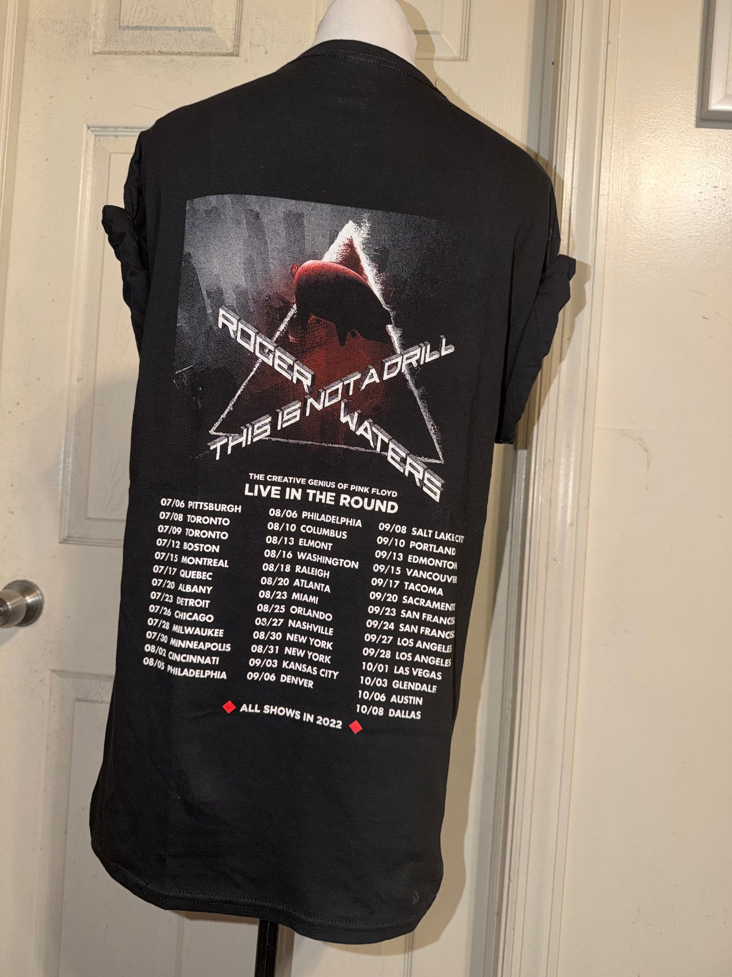 Pink Floyd Roger Waters Oversized Double Sided Distressed Tee