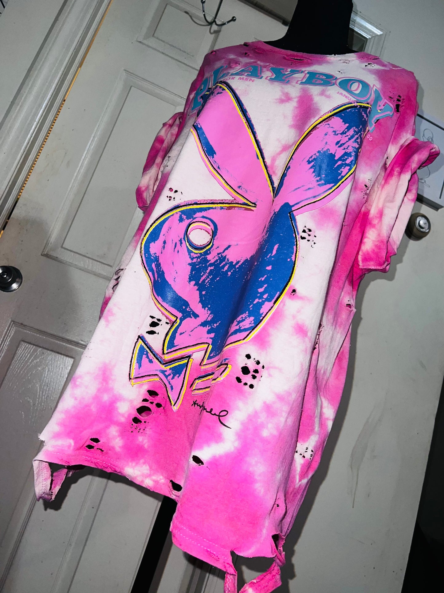 Playboy Andy Warhol Tie Dye Oversized Tee