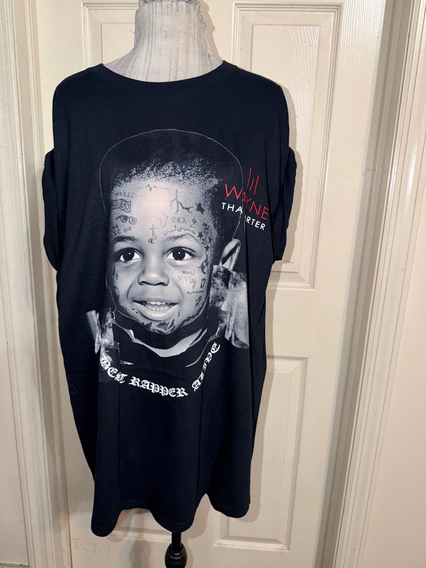 Lil Wayne Double Sided Oversized Distressed Tee