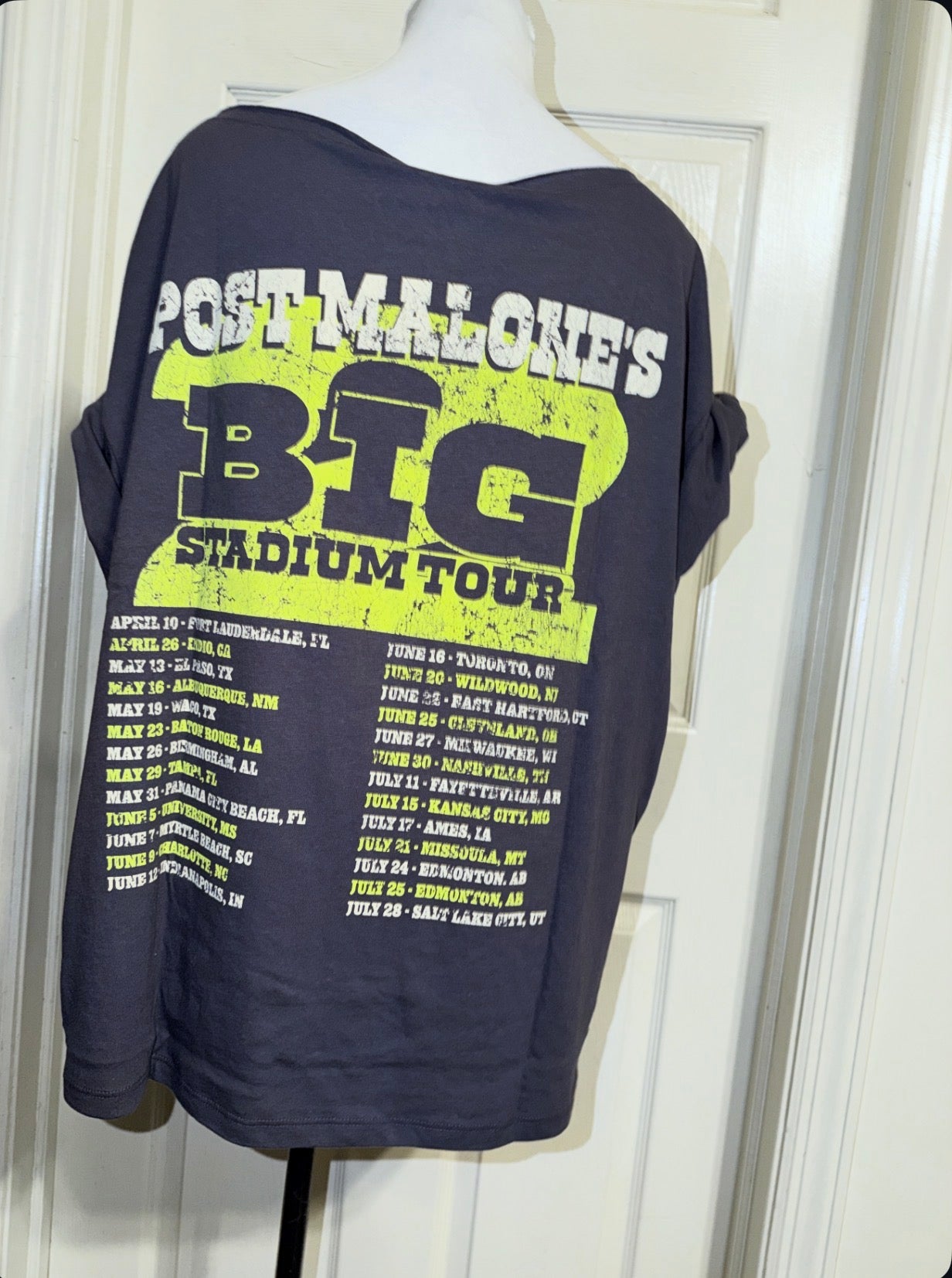 Post Malone Double Sided Oversized OFTS Distressed Tee