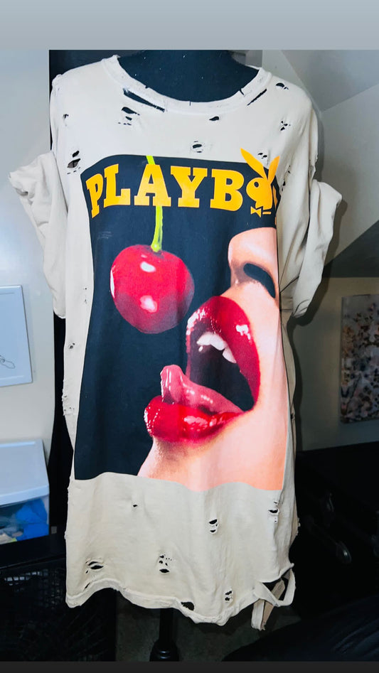 Playboy Vintage Cover Oversized Distressed Tee