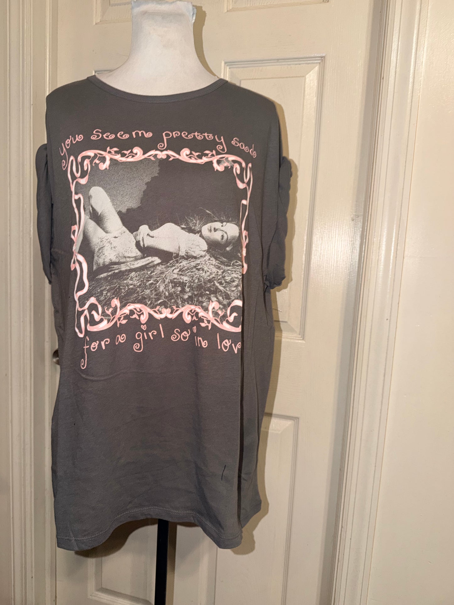Olivia Rodrigo Oversized Distressed Tee