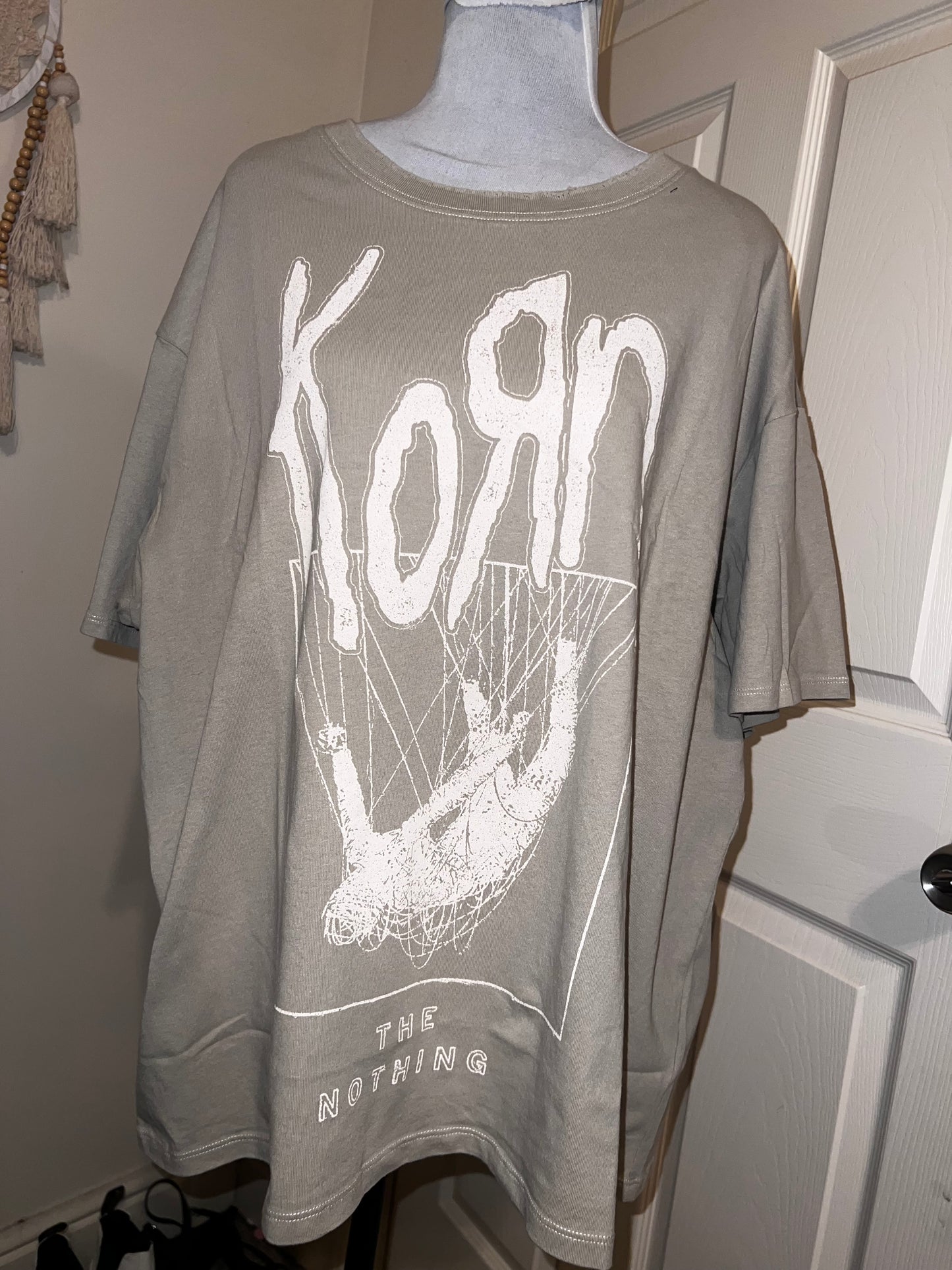 Korn Oversized Distressed Tee