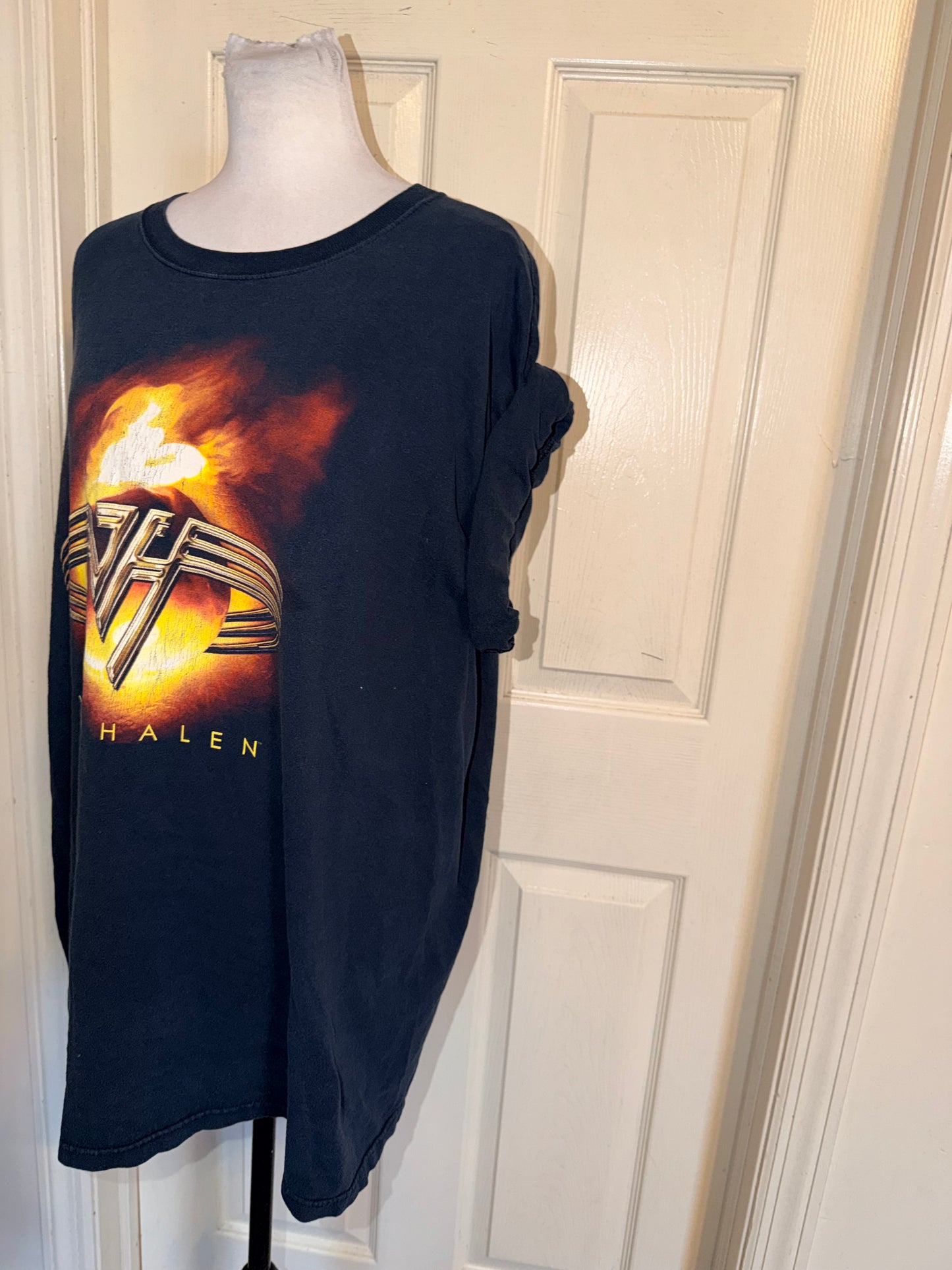 Van Halen Vintage Double Sided Oversized Distressed Tee