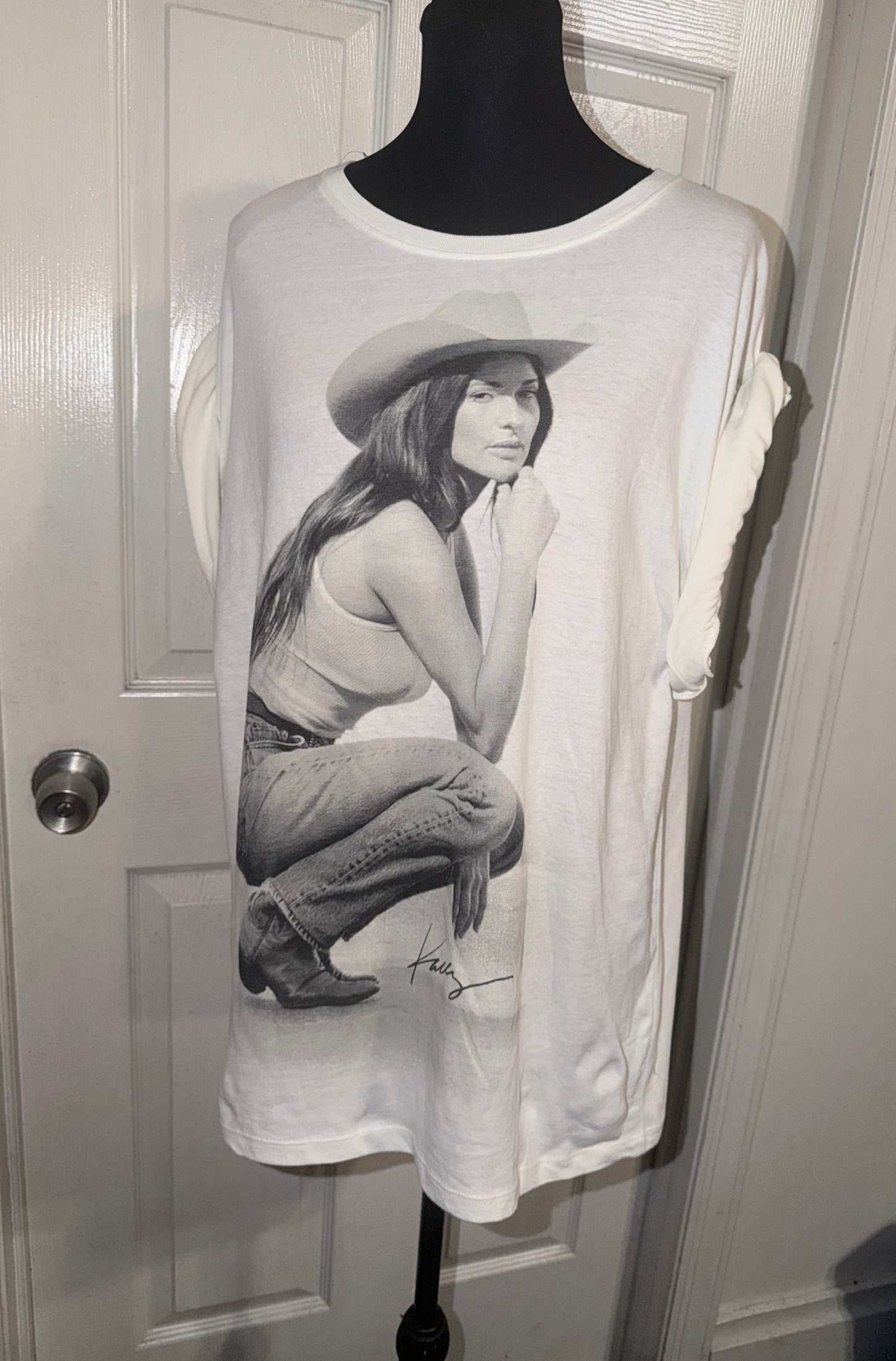 Kasey Musgraves Oversized Distressed Tee