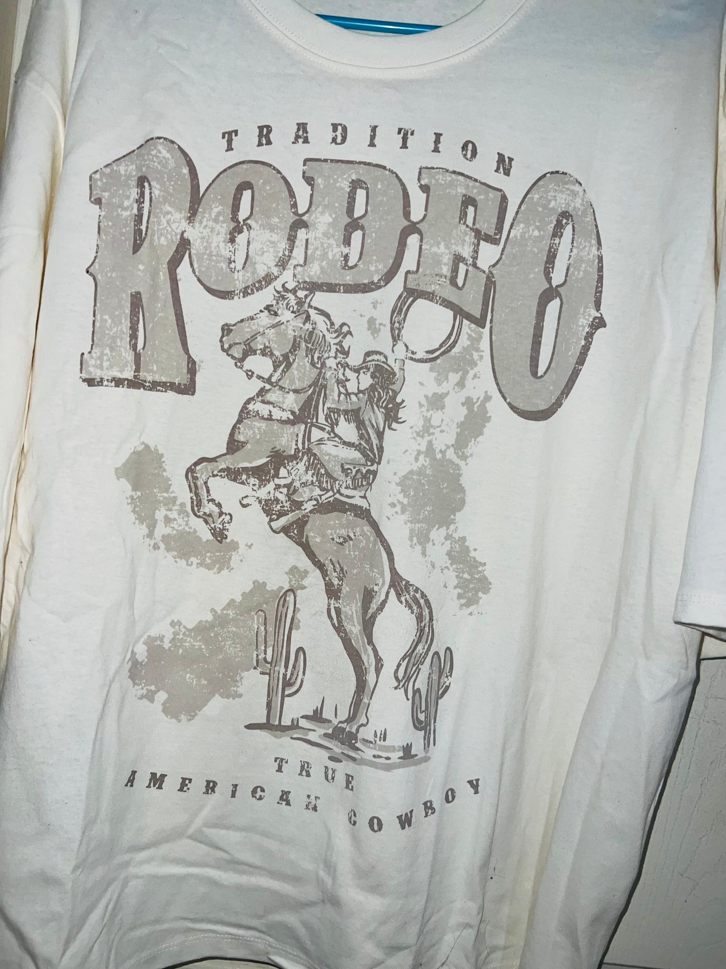 Rodeo Oversized Distressed Tee