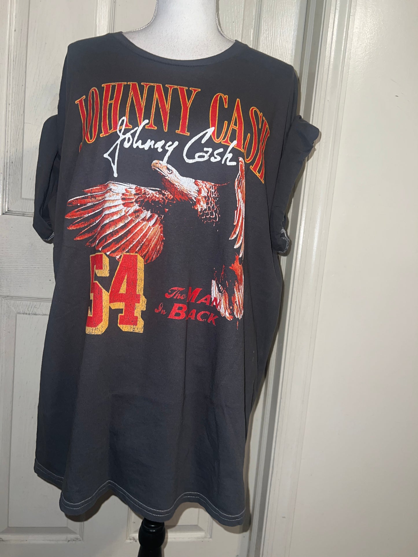 Johnny Cash Double Sided Oversized Distressed Tee