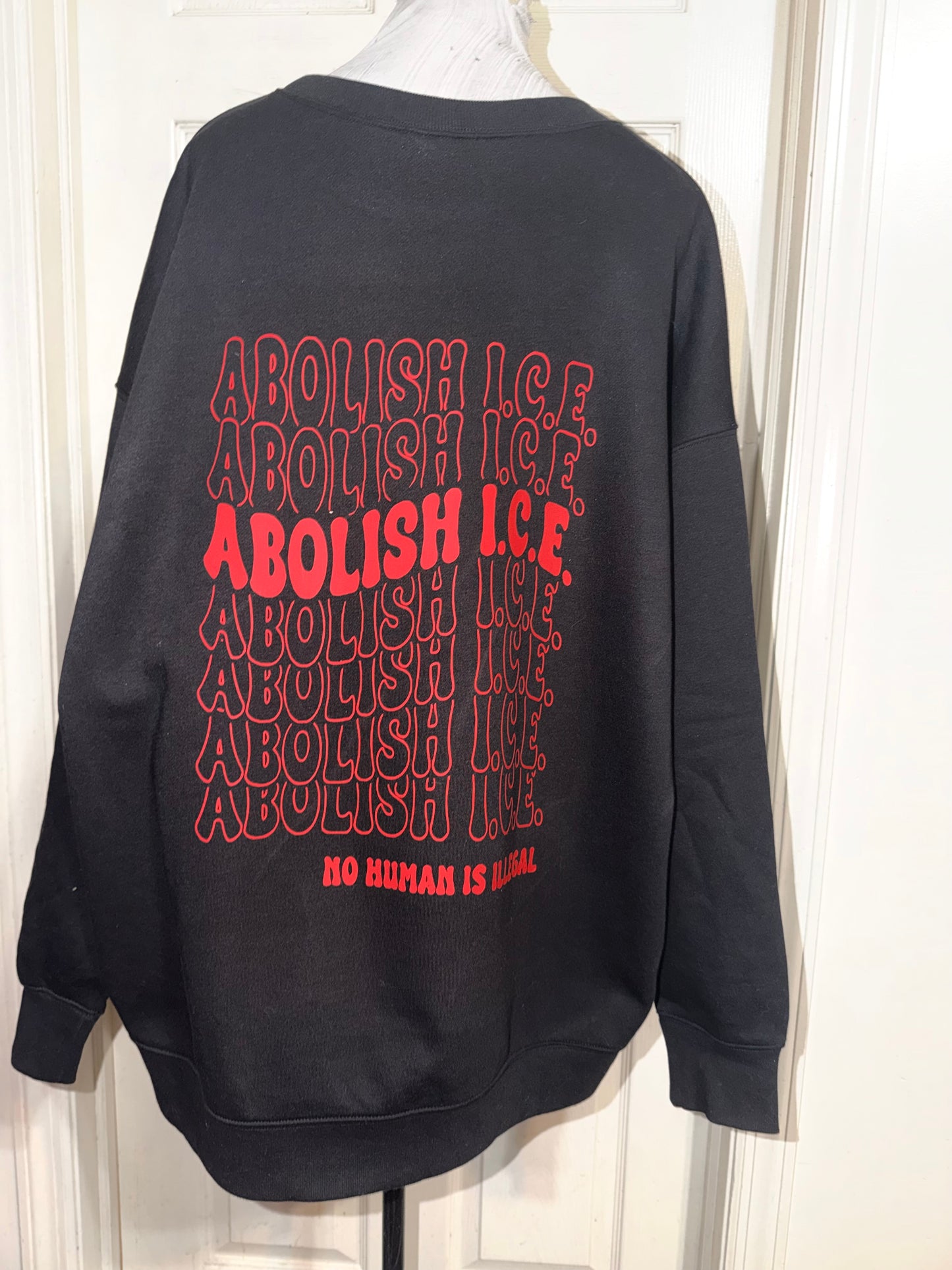 Abolish ICE Double Sided Oversized Tee or Sweatshirt