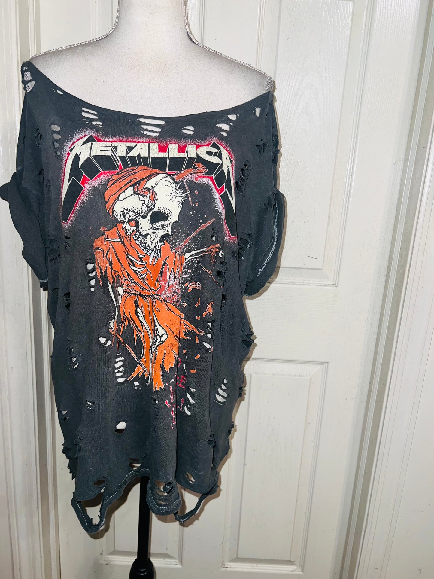Metallica Oversized Distressed Tee (As Is)