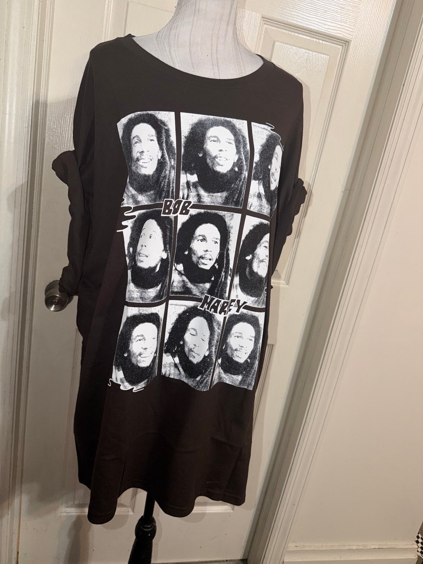 Bob Marley Oversized Distressed Tee