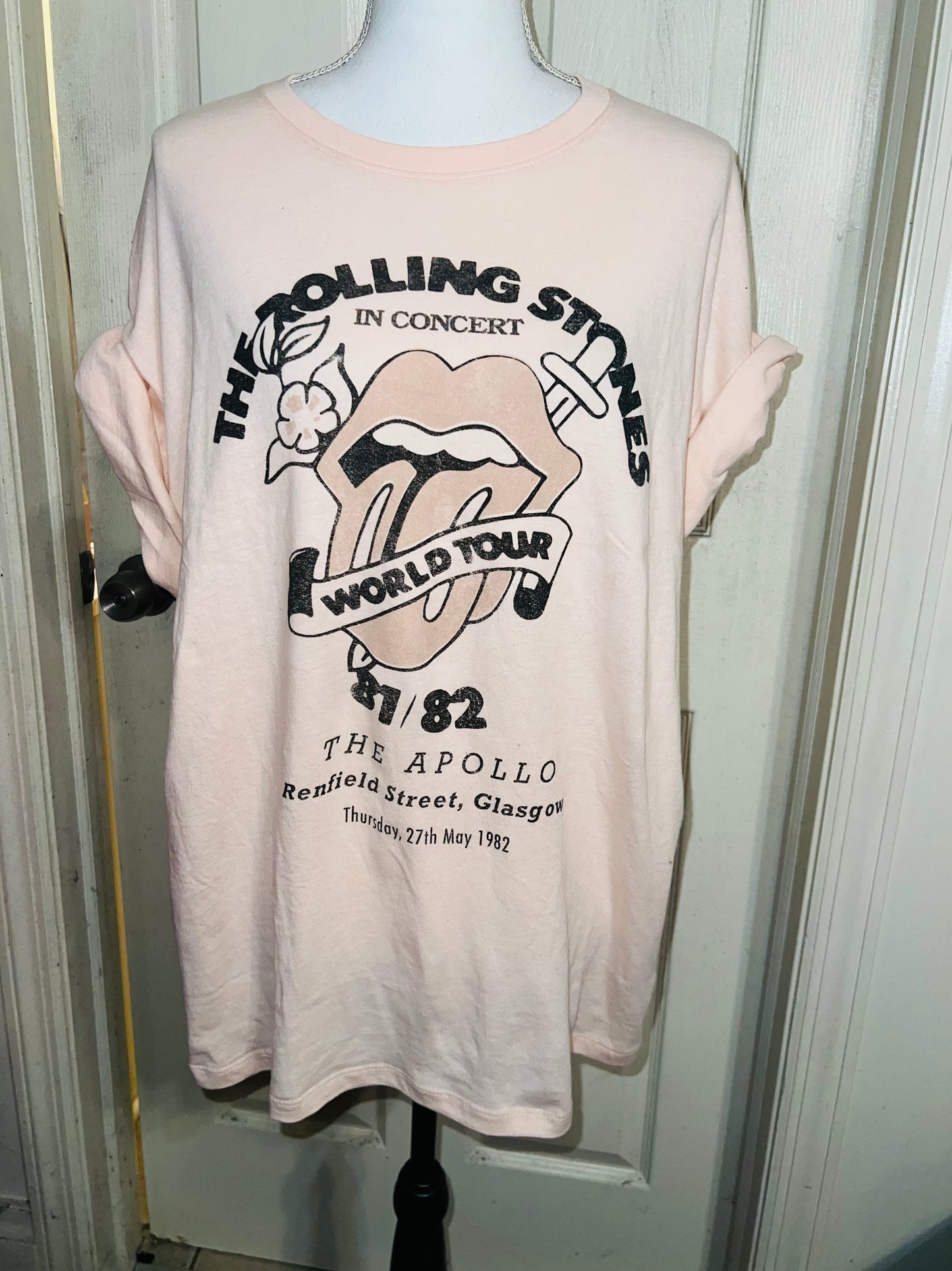 The Rolling Stones Oversized Distressed T-Shirt