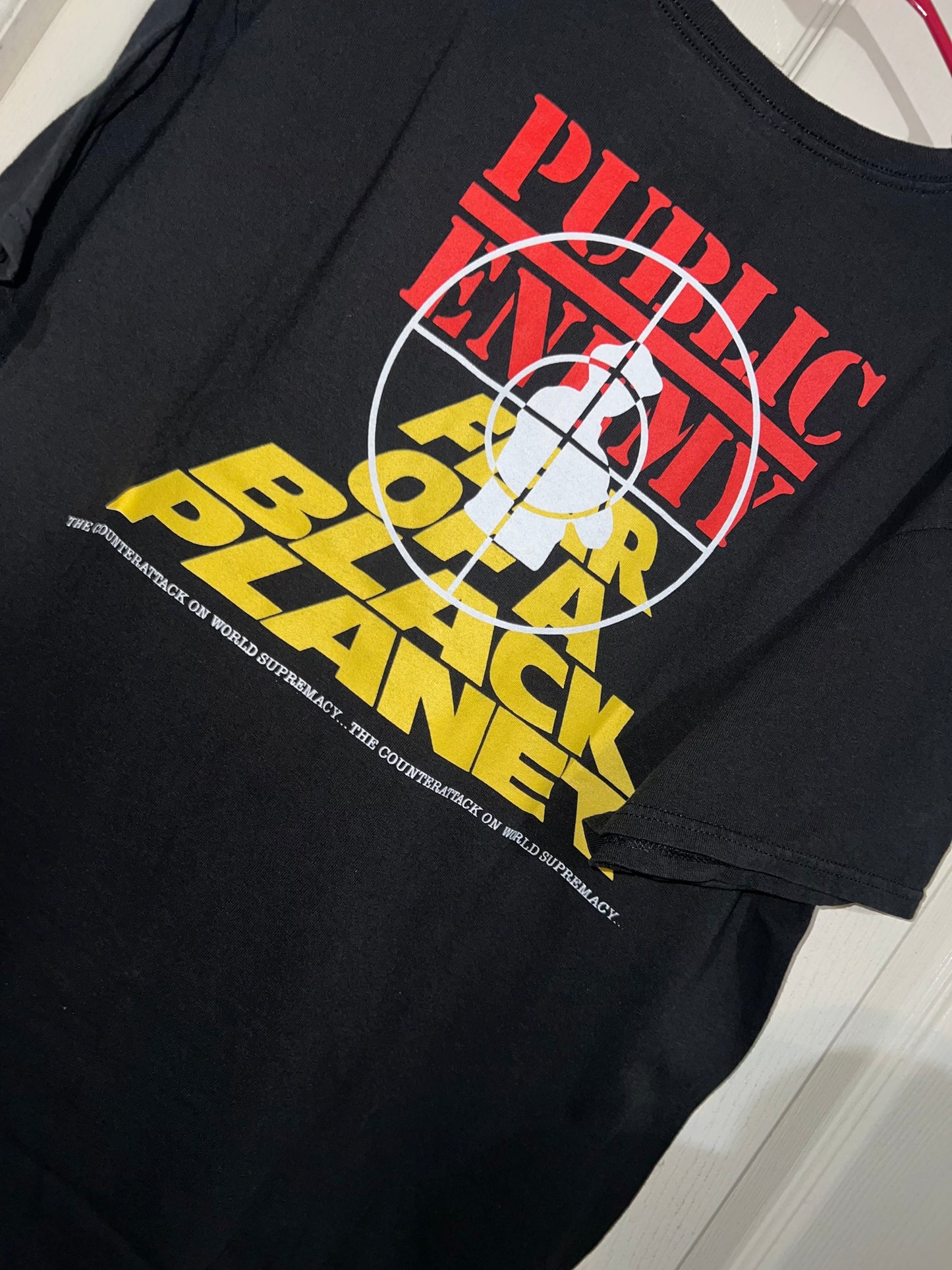 Public Enemy Oversized Double Sided Distressed Tee