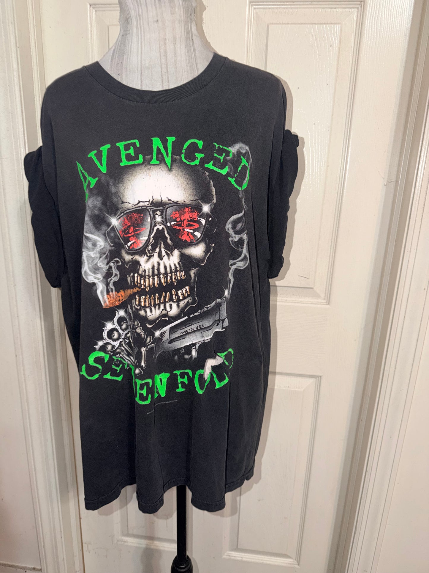 Avenged Sevenfold Vintage Oversized Distressed Tee