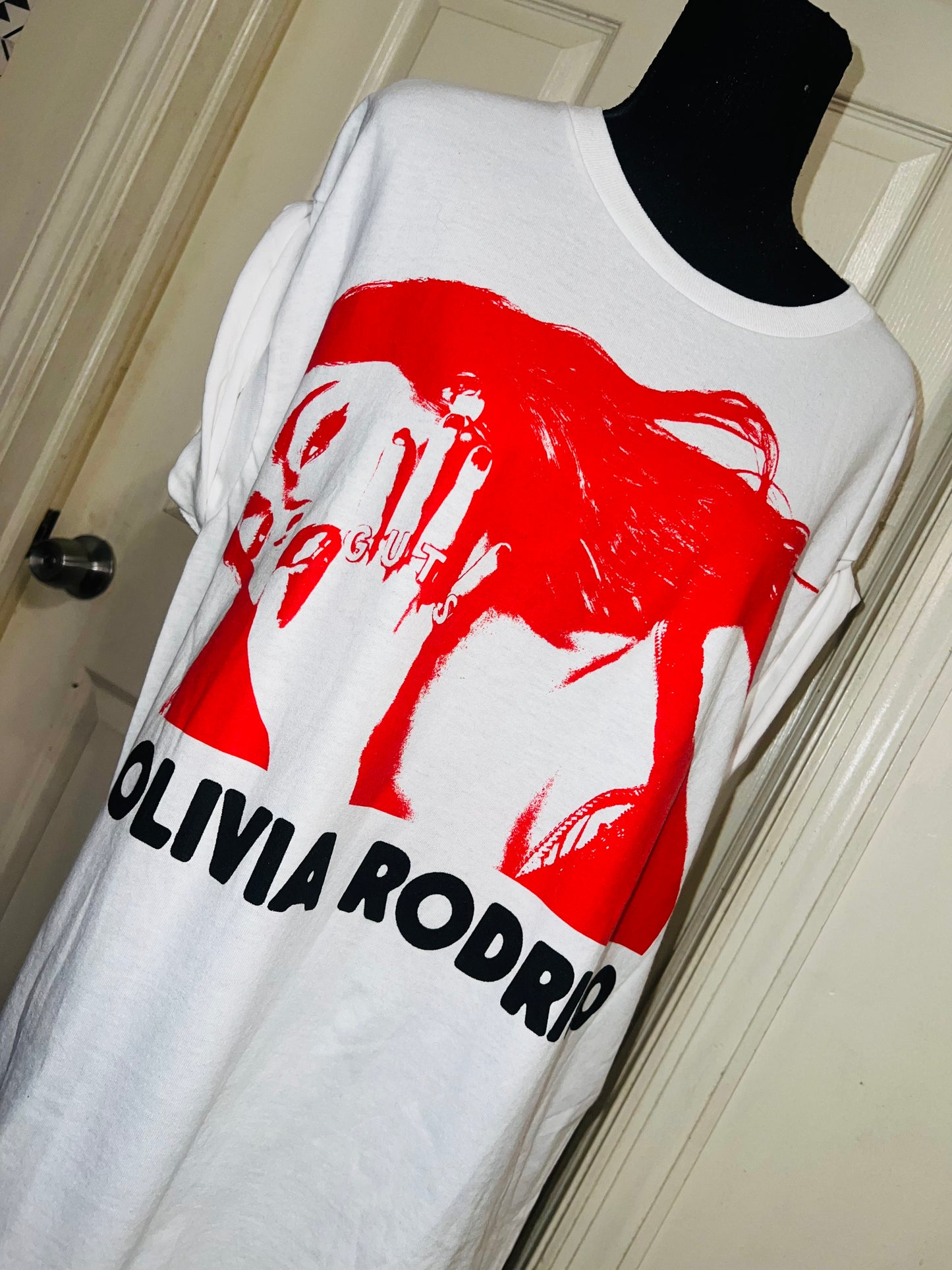 Olivia Rodrigo Oversized Distressed Tee