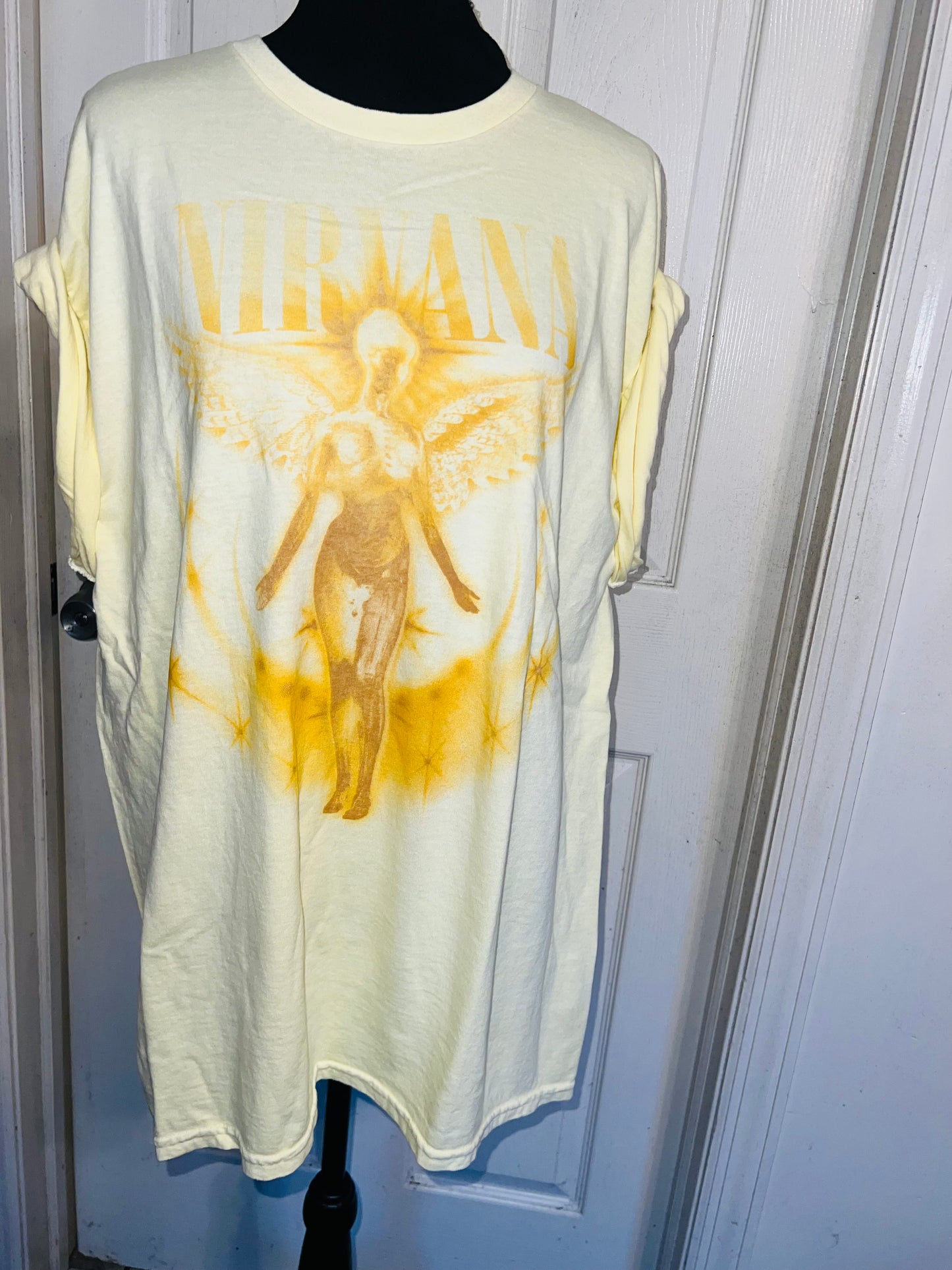 Nirvana Oversized Distressed Tee