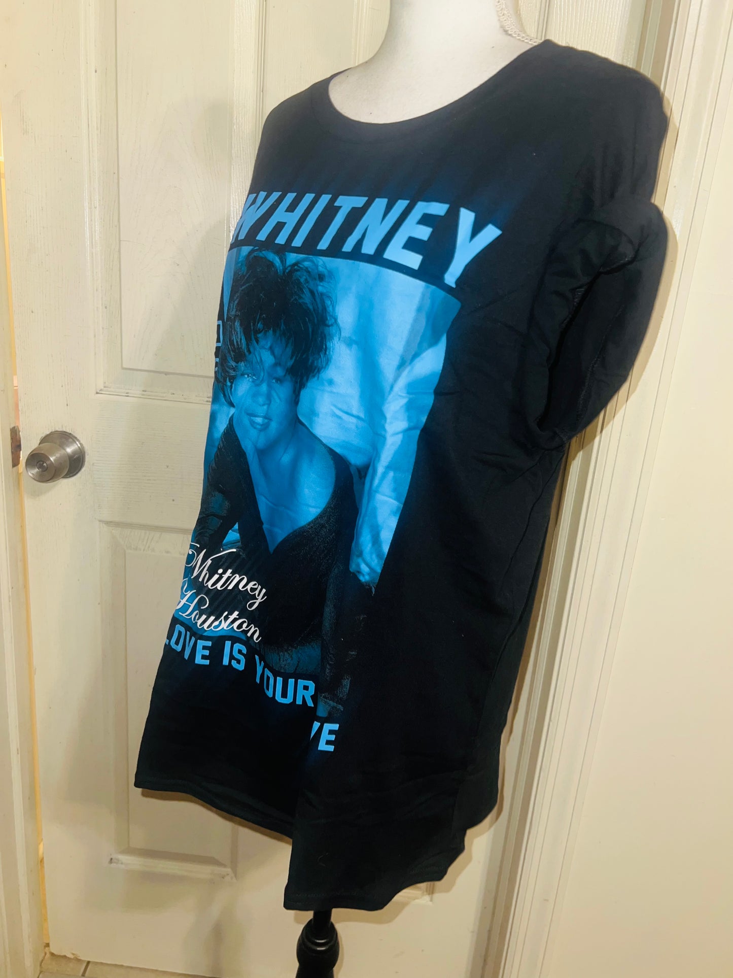 Whitney Houston Oversized Distressed Tee