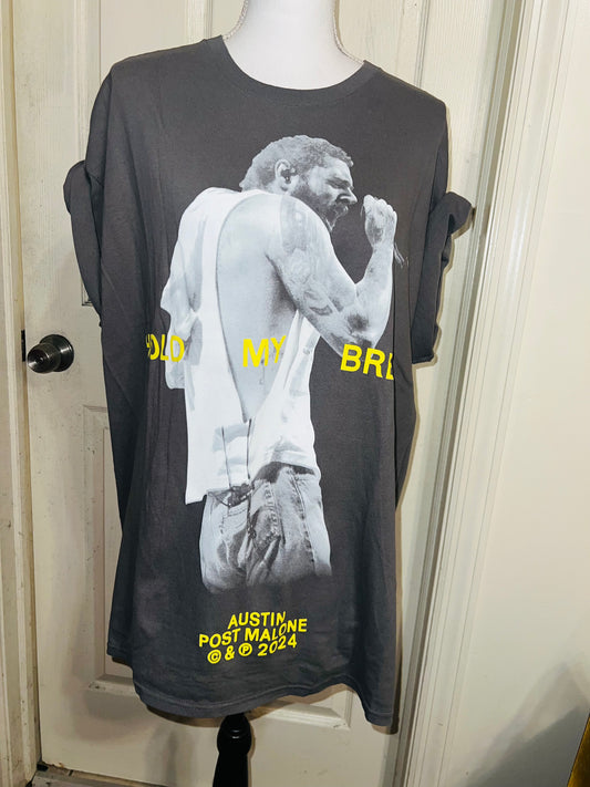 Post Malone Oversized Distressed T-Shirt