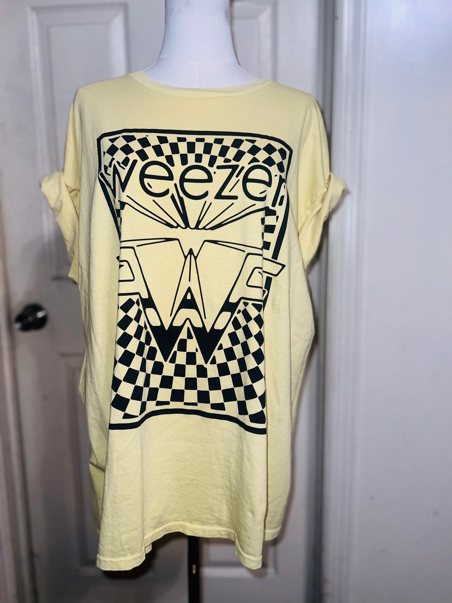 Weezer Oversized Distressed Tee