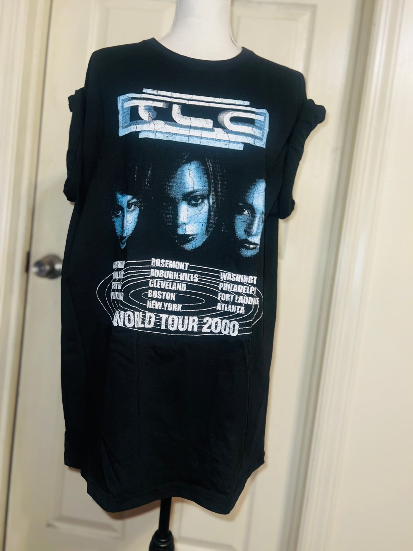 TLC Oversized Distressed Tee