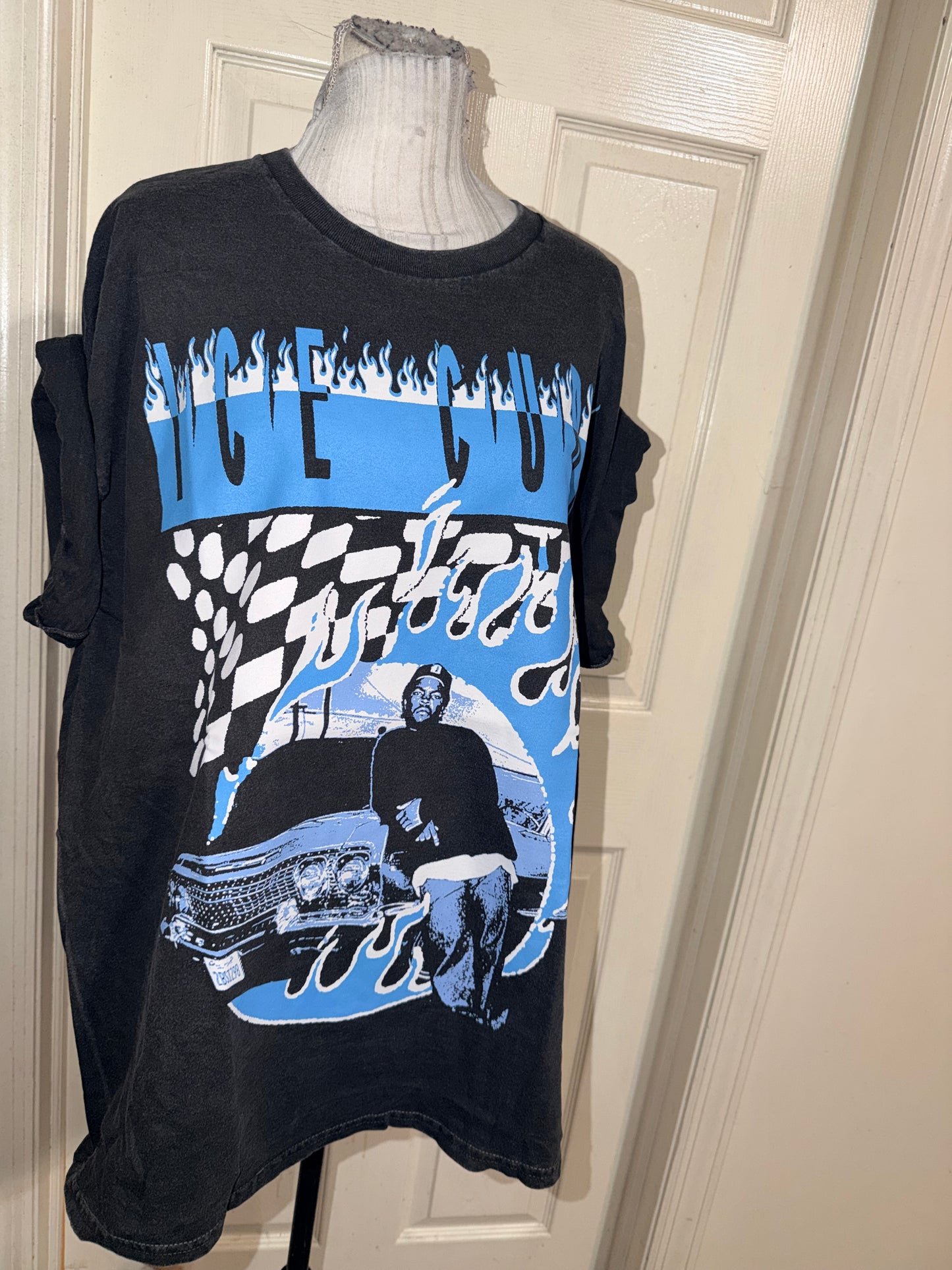 Ice Cube Double Sided Oversized Distressed Tee