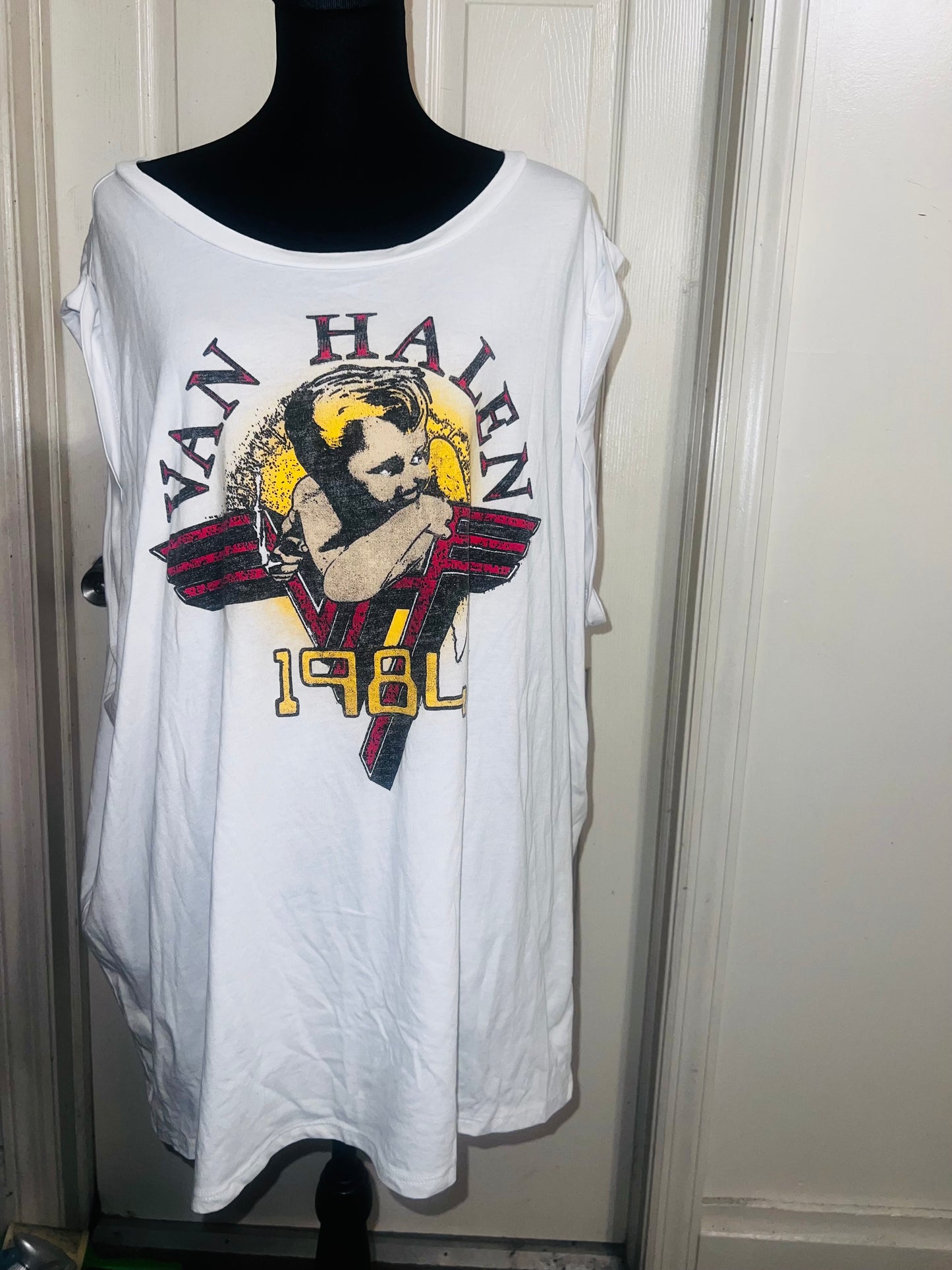 Van Halen Oversized Distressed Tee