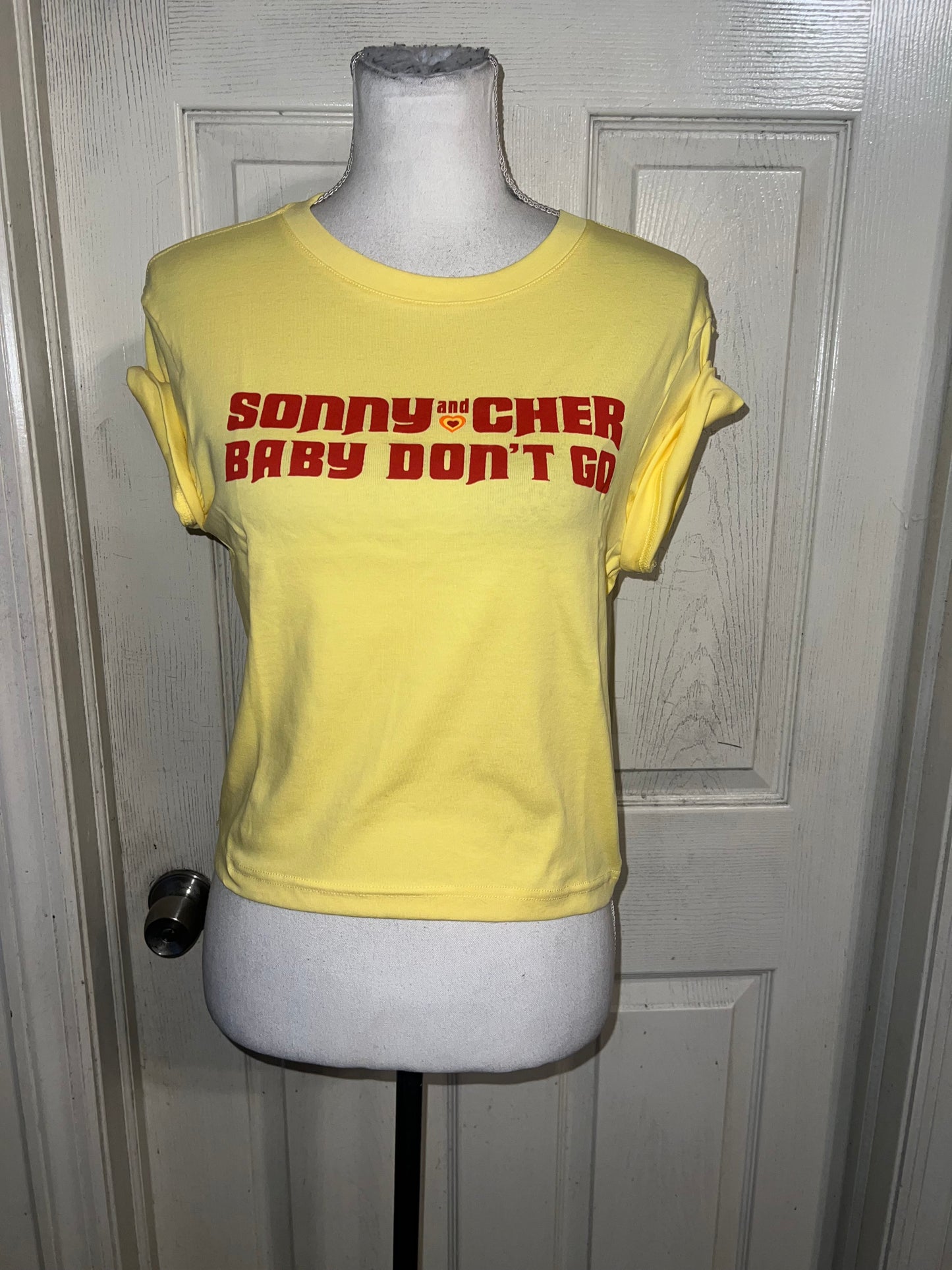 Sony & Cher Distressed Baby Tee
