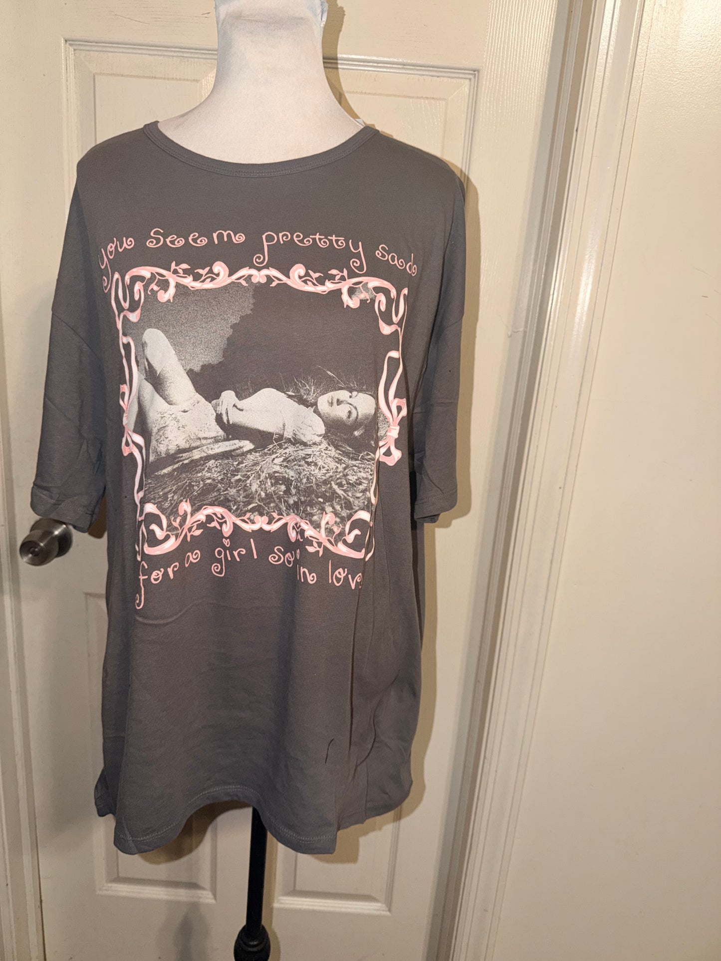Olivia Rodrigo Oversized Distressed Tee
