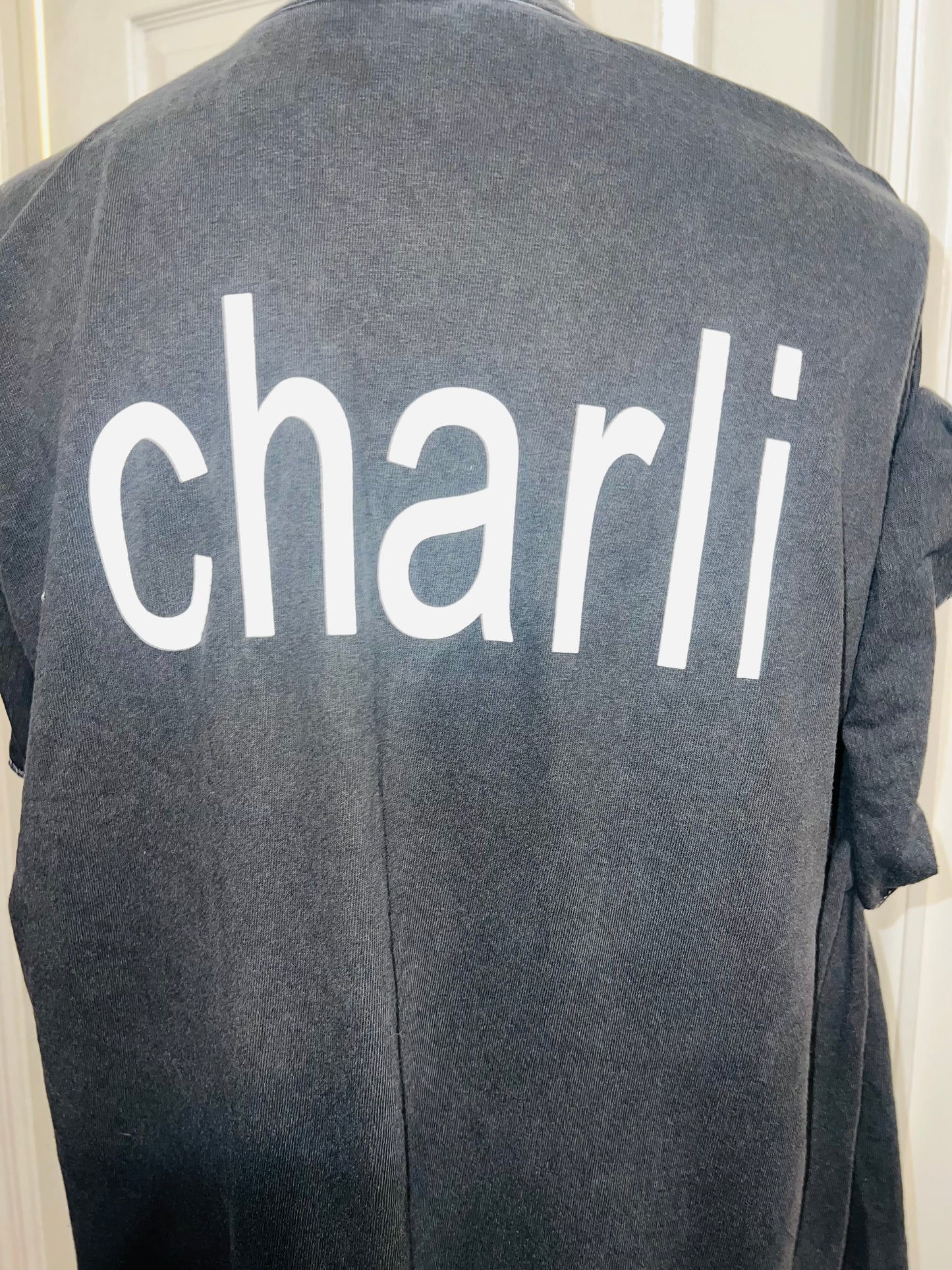 Charli XCX brat Double Sided Oversized Distressed Tee