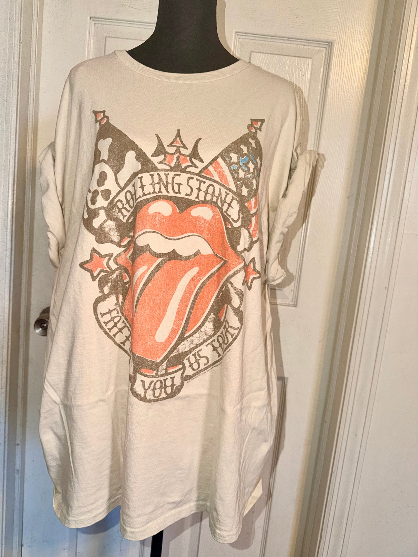 The Rolling Stones Oversized Distressed Tee