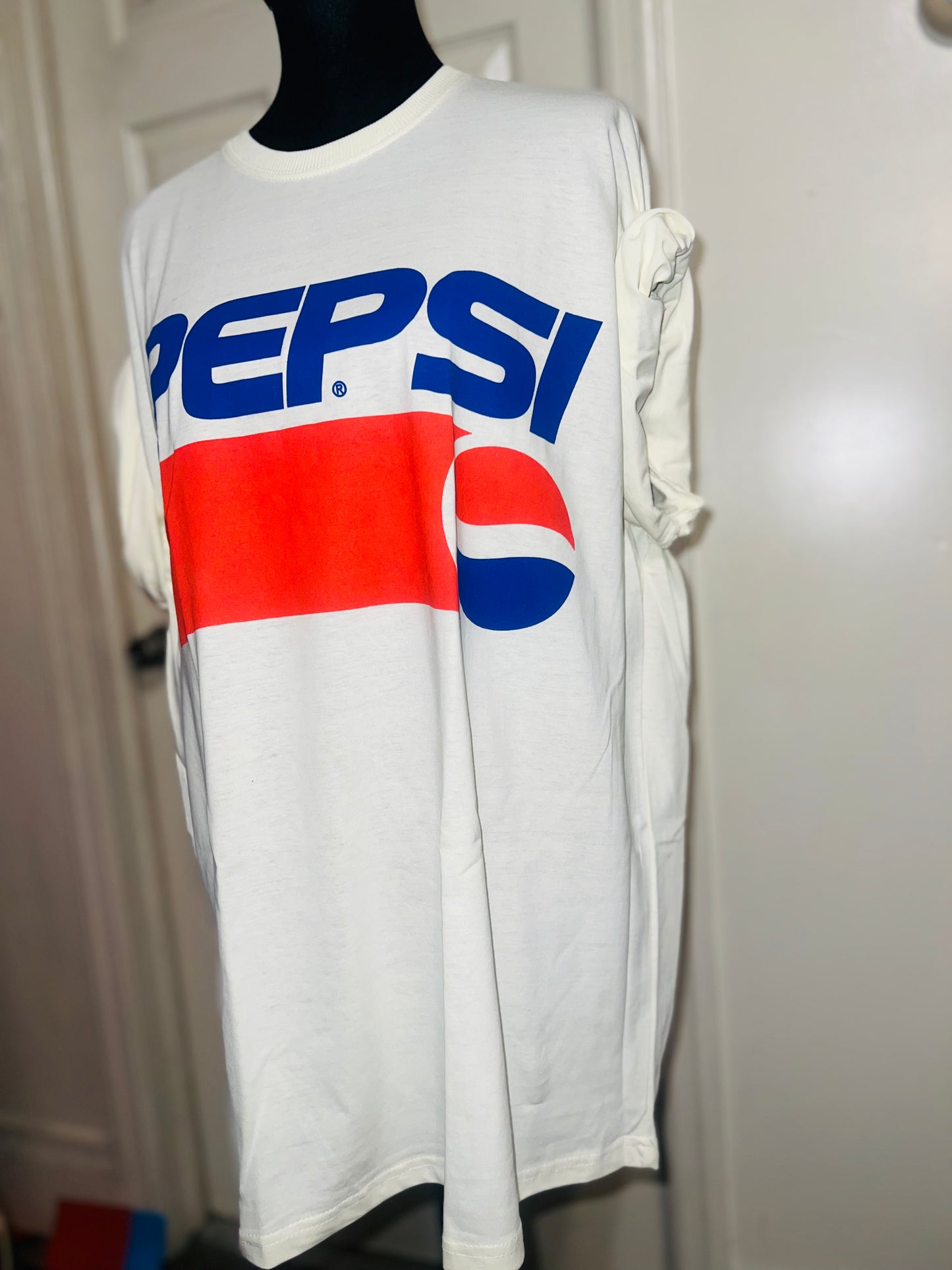 Pepsi Double Sided Oversized Distressed Tee