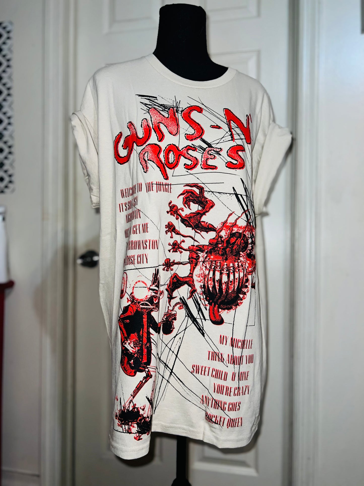 Guns n’ Roses Oversized Distressed Tee