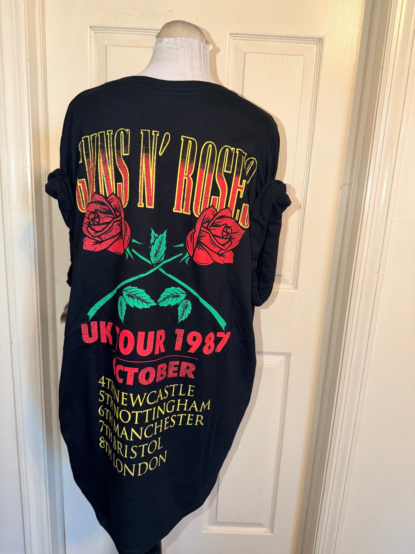 Guns N’ Roses Double Sided Oversized Distressed Tee