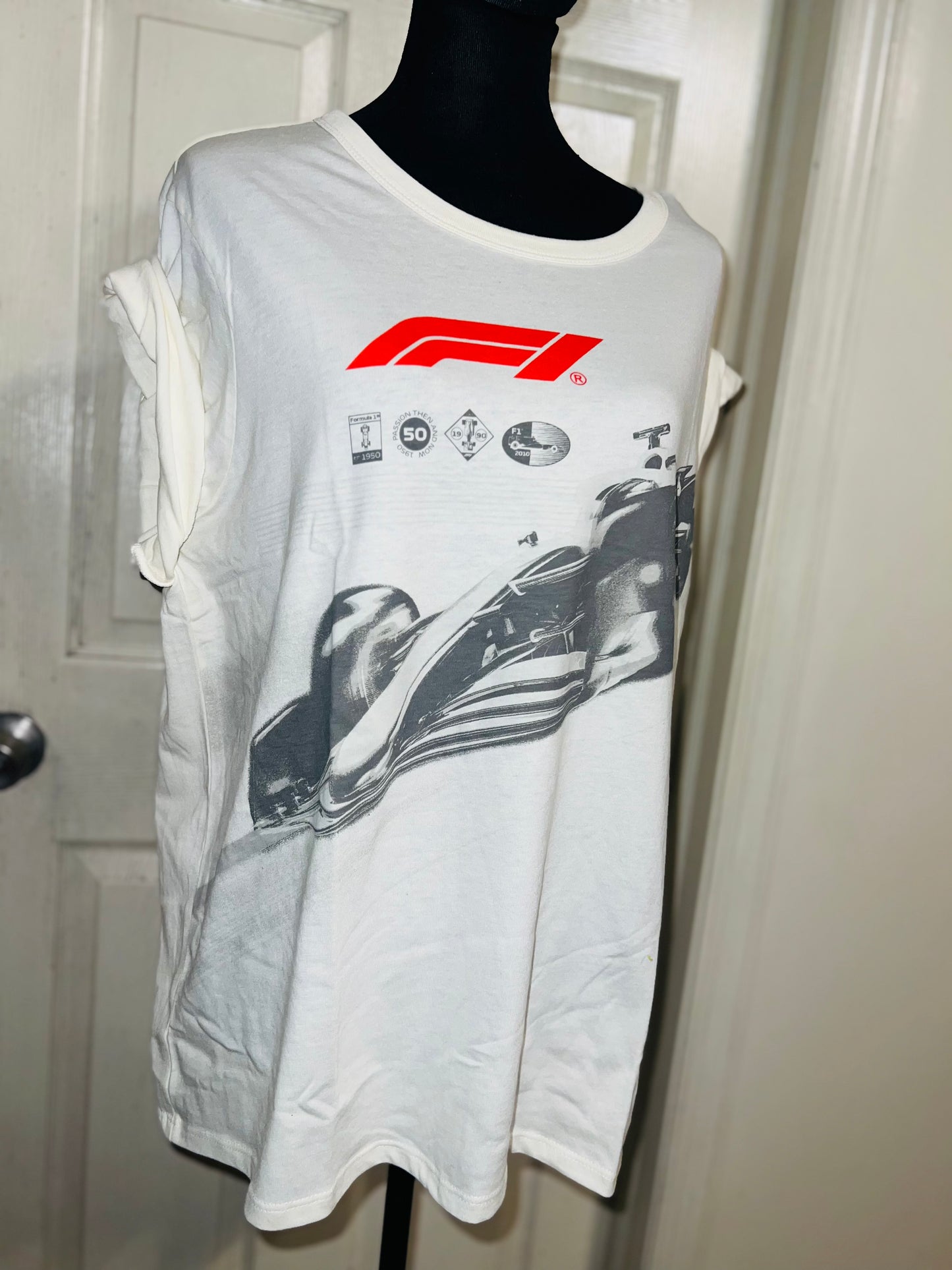 Formula 1 Oversized Distressed Tee