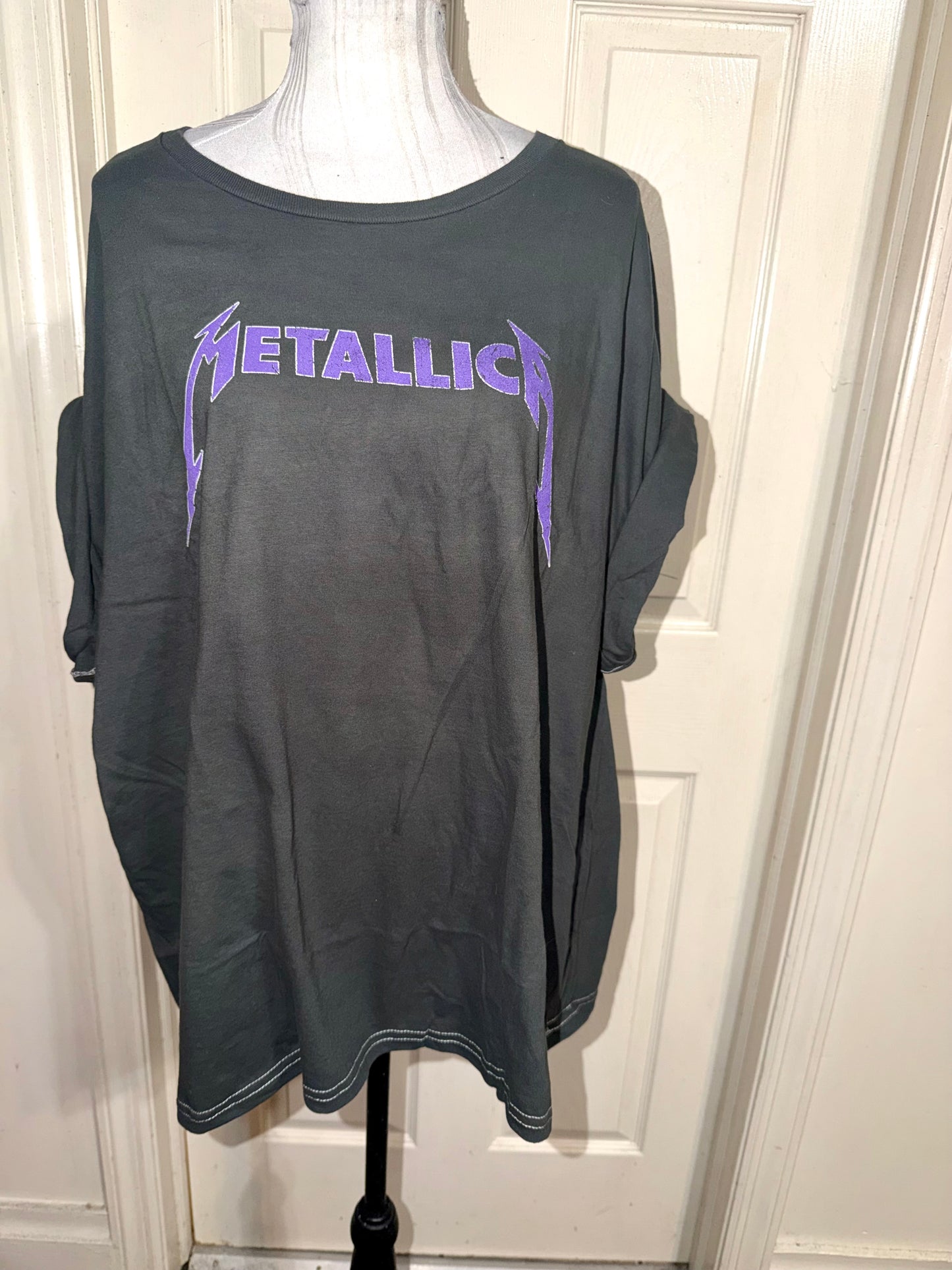 Metallica Double Sided Oversized Distressed Tee