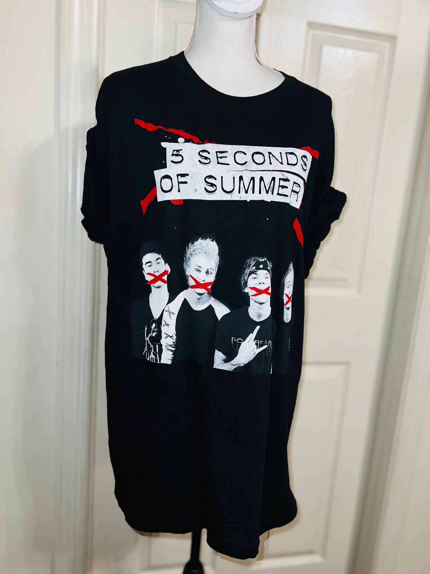 5 Seconds of Summer Distressed Tee