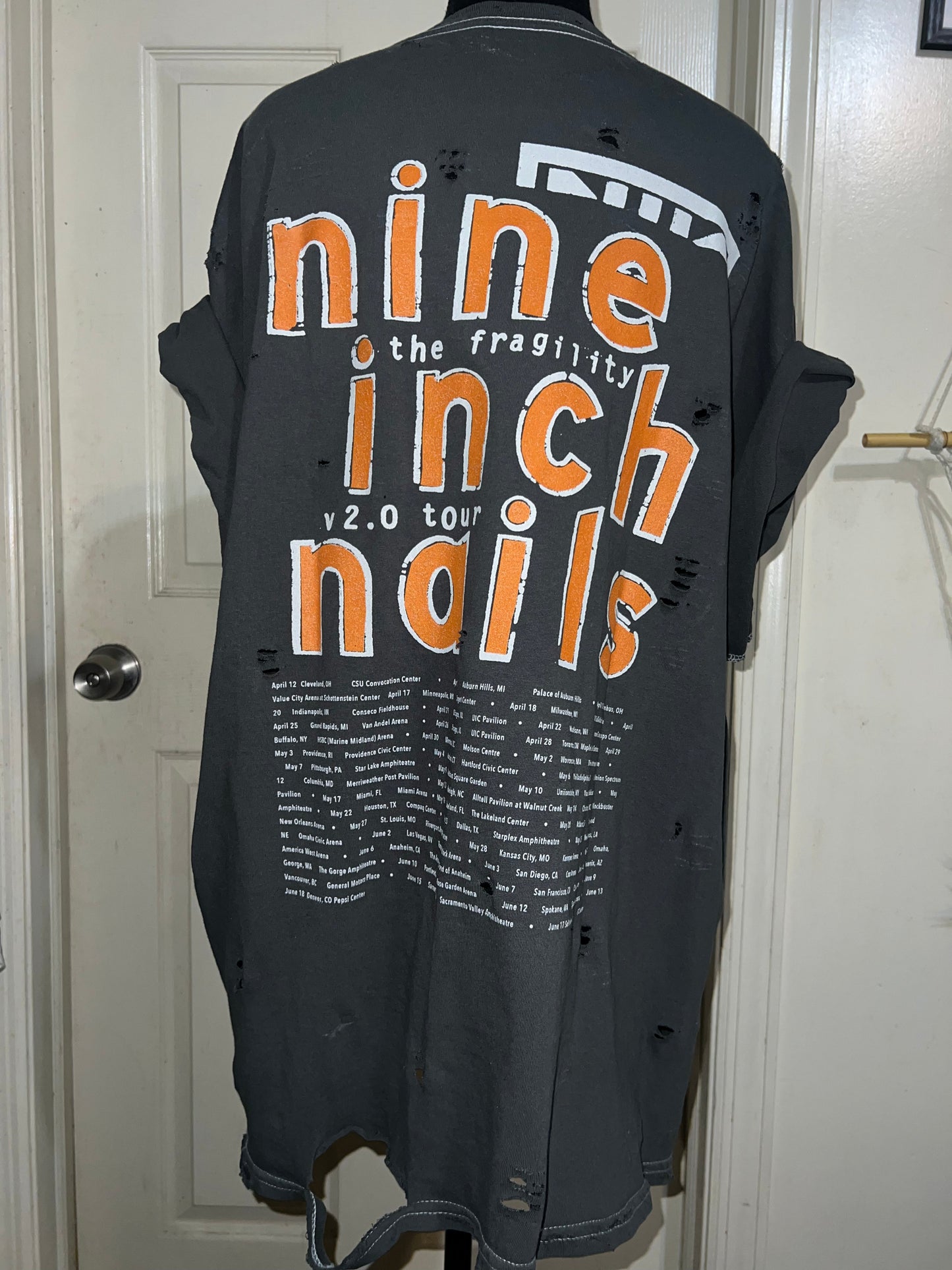 Nine Inch Nails Oversized Distressed Tee