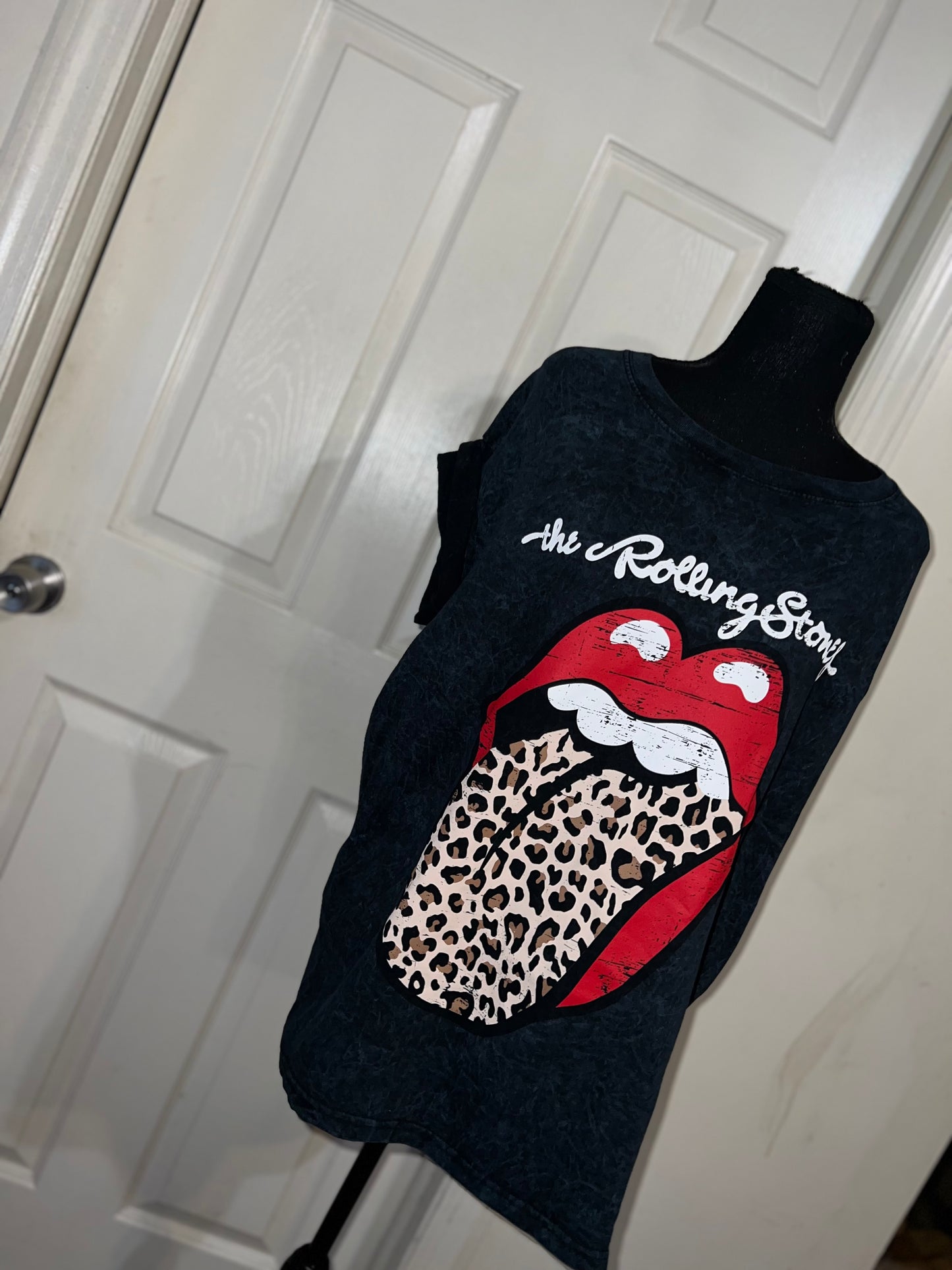 The Rolling Stones Cheetah Oversized Distressed Tee