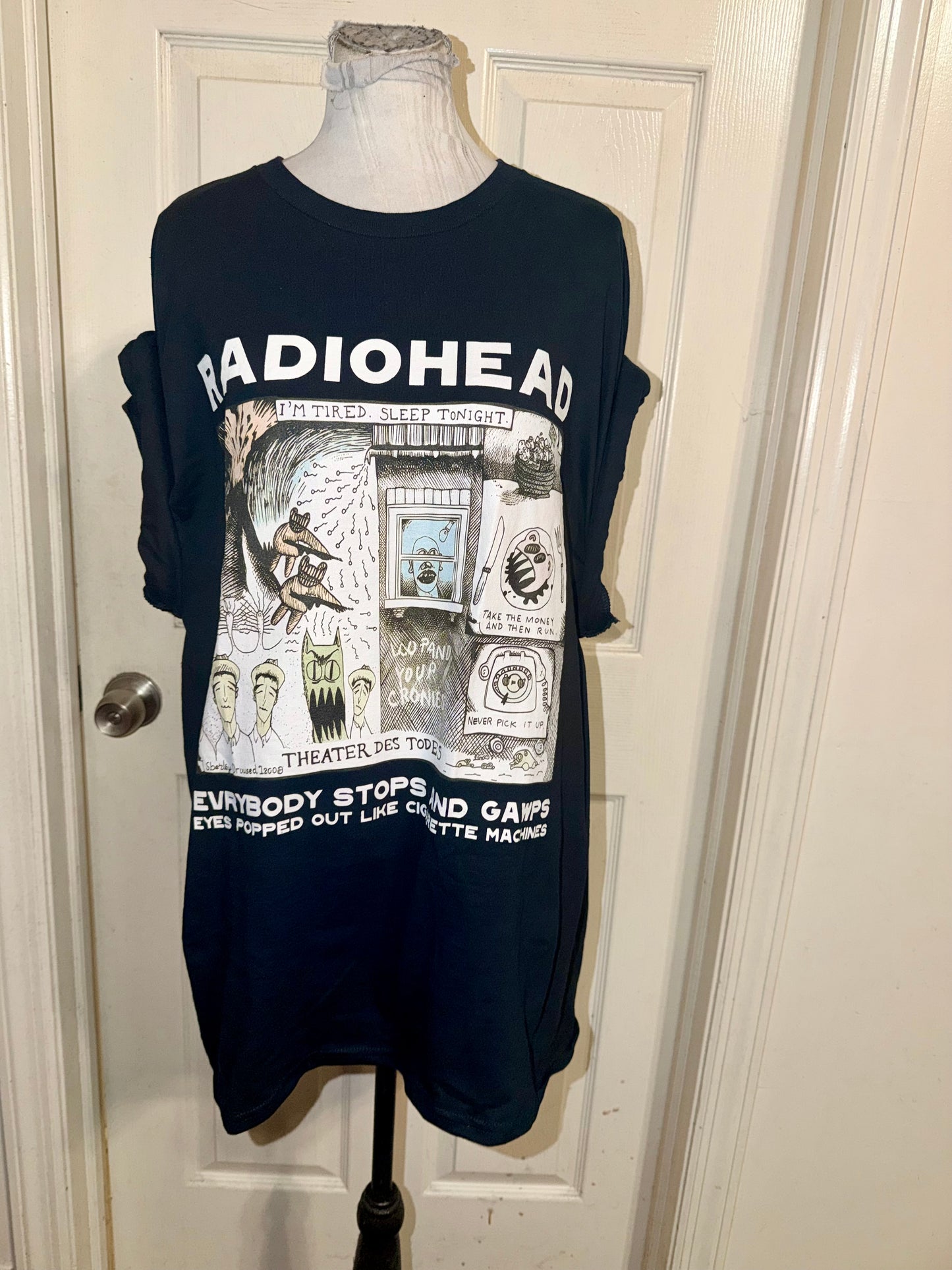 Radiohead Oversized Distressed Tee (Copy)