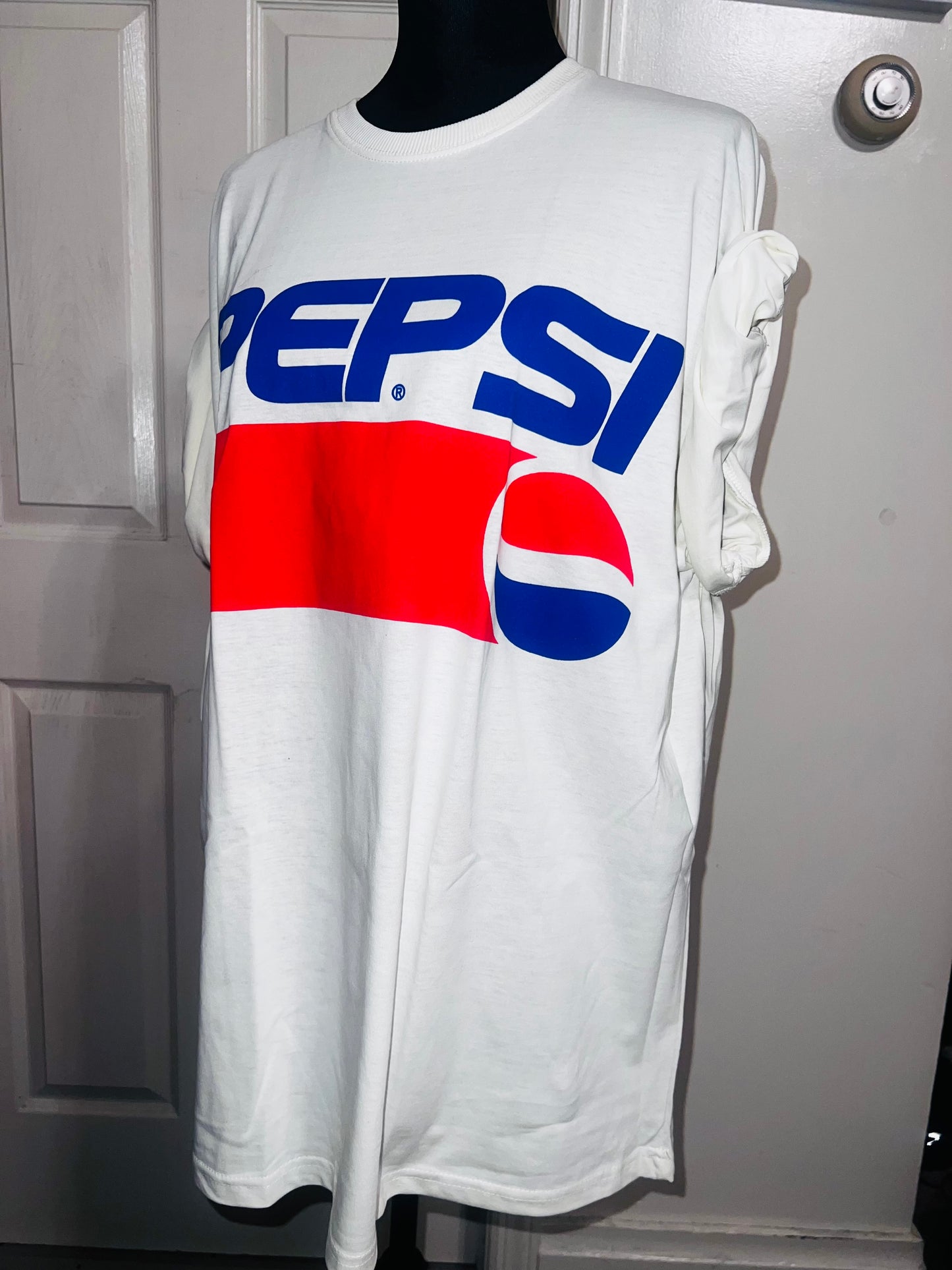 Pepsi Double Sided Oversized Distressed Tee