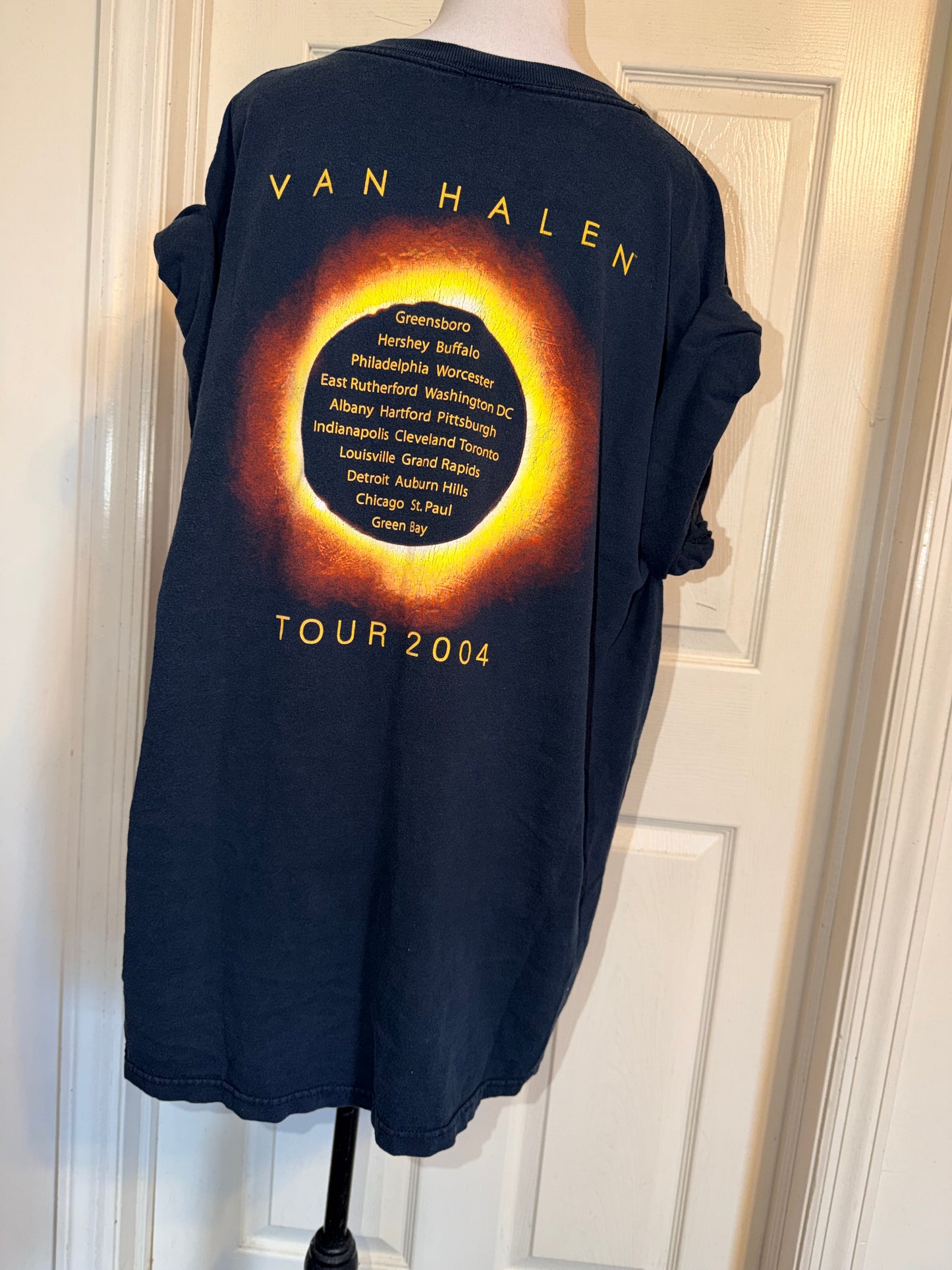 Van Halen Vintage Double Sided Oversized Distressed Tee